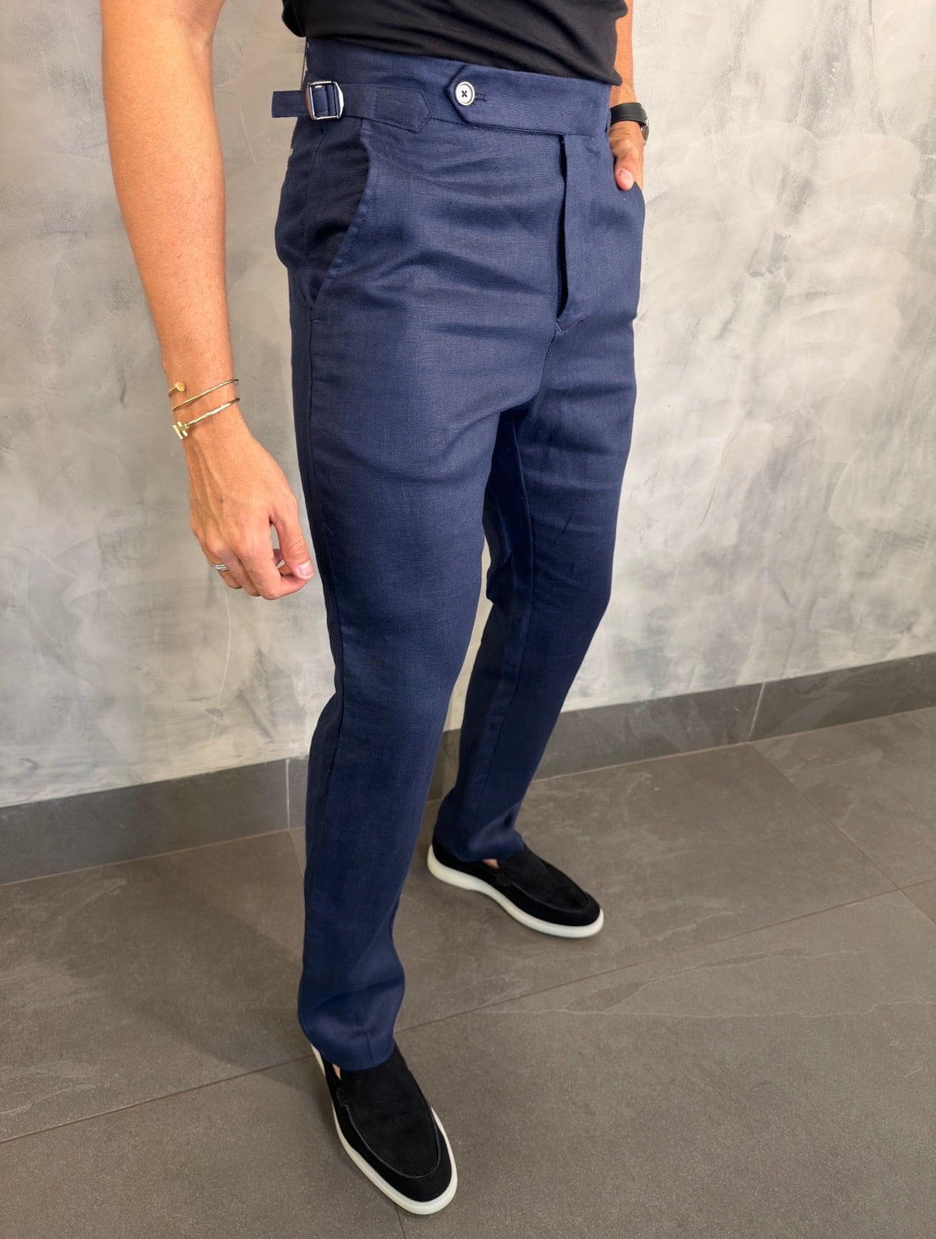 CALÇA ALF. PURO LINHO RESORT PONTO H