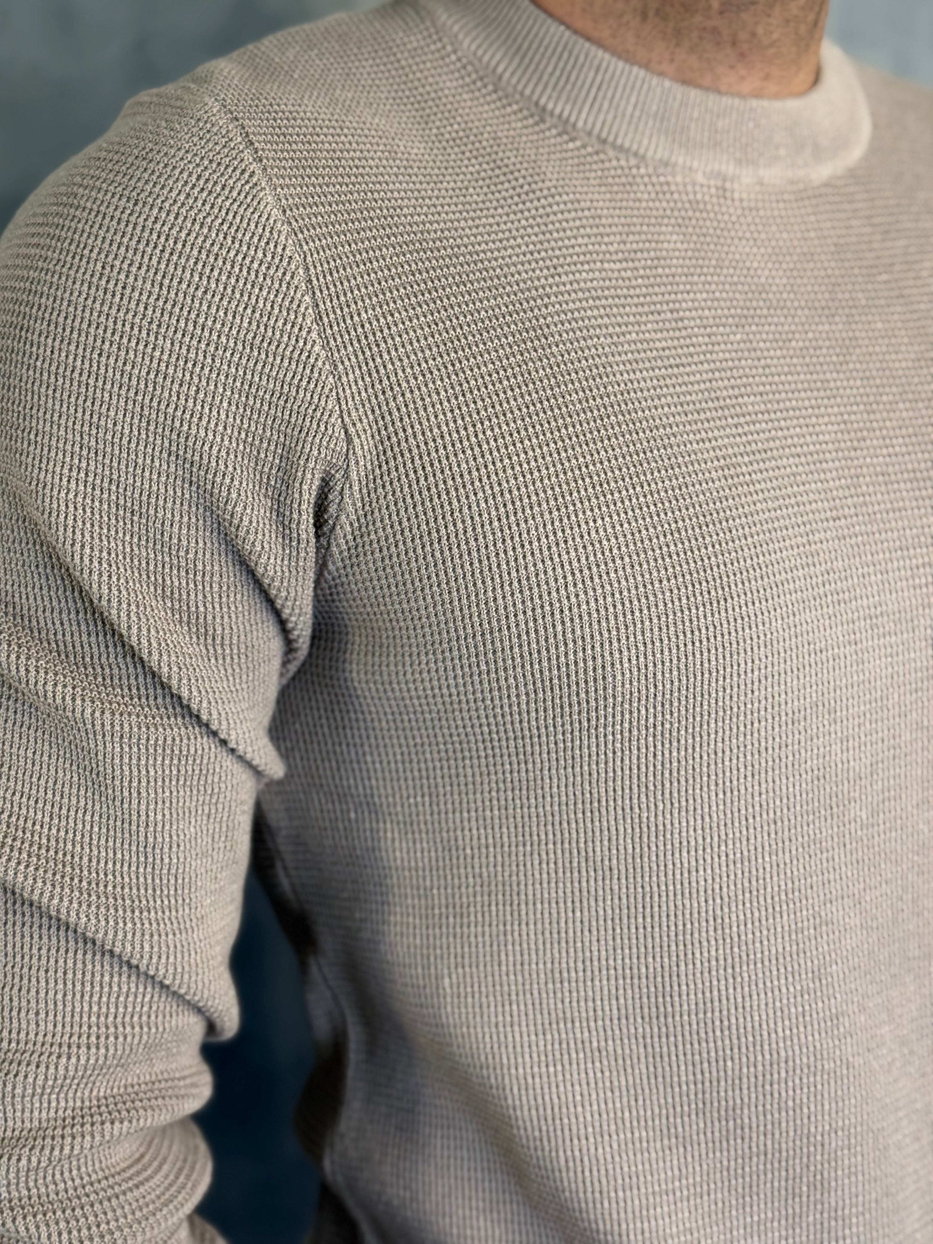 SUETER TRICOT JACQUARD PONTO H