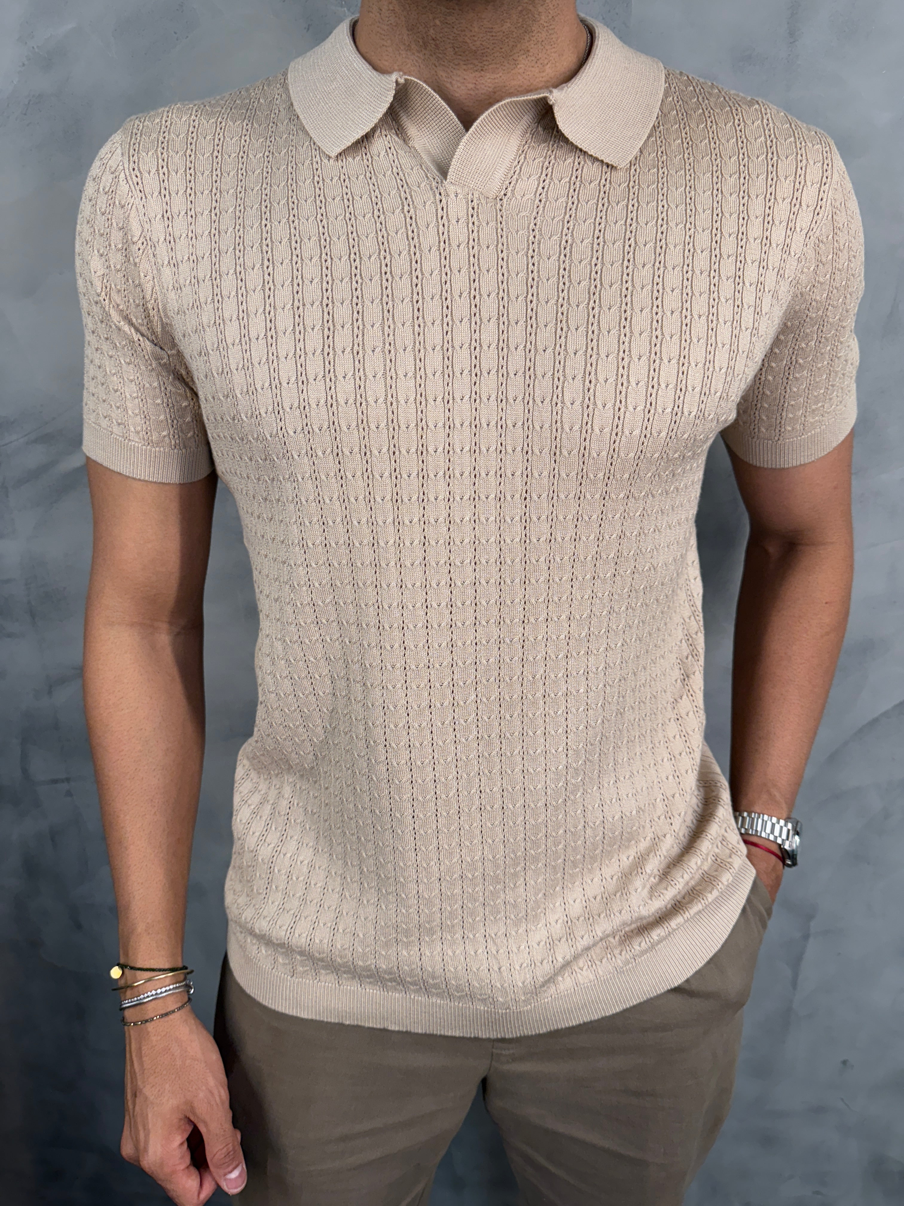 POLO TRICOT CORDAME DECOTE V PONTO H