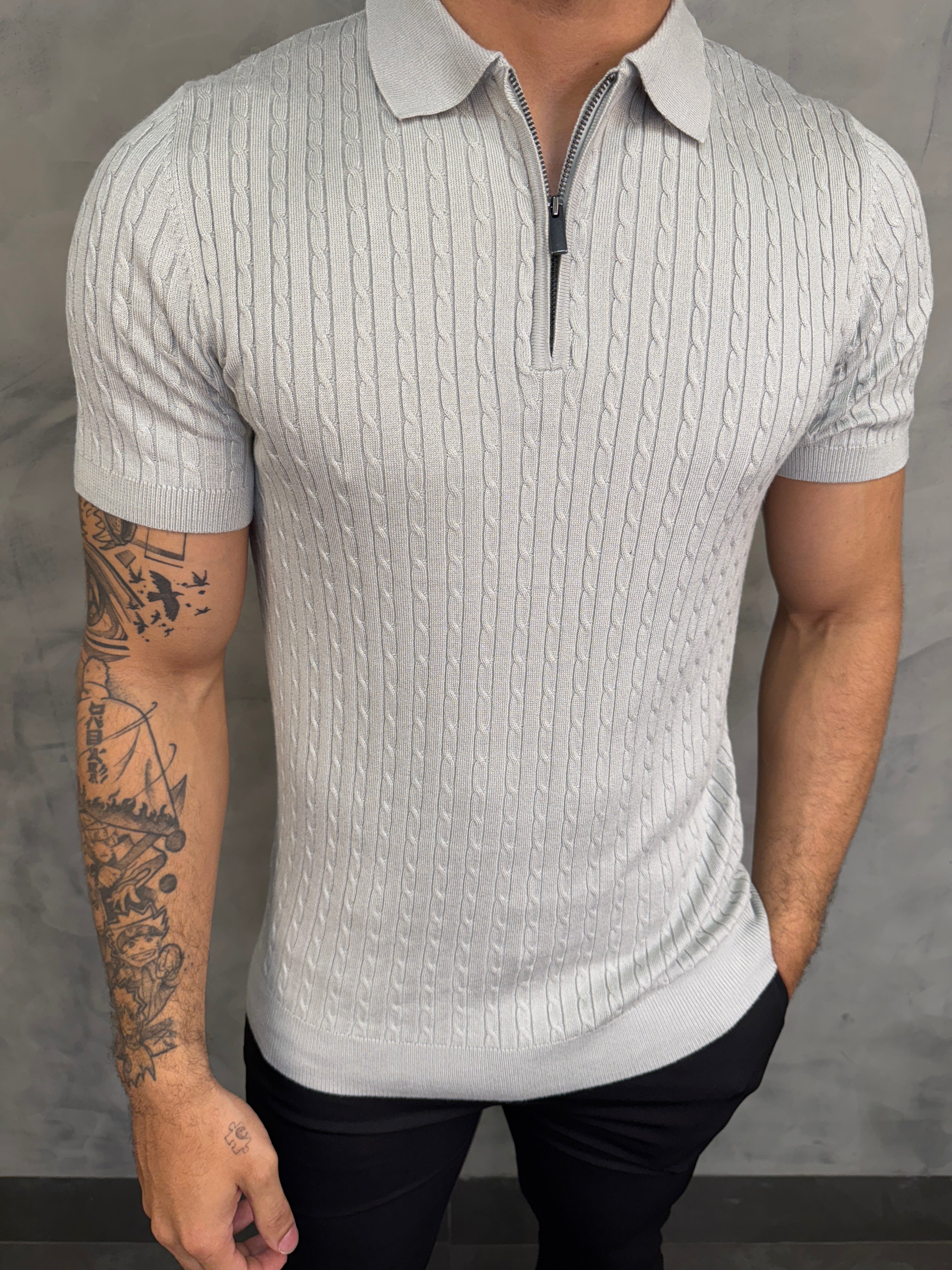 POLO TRICOT ZIPER CORDAME PONTO H