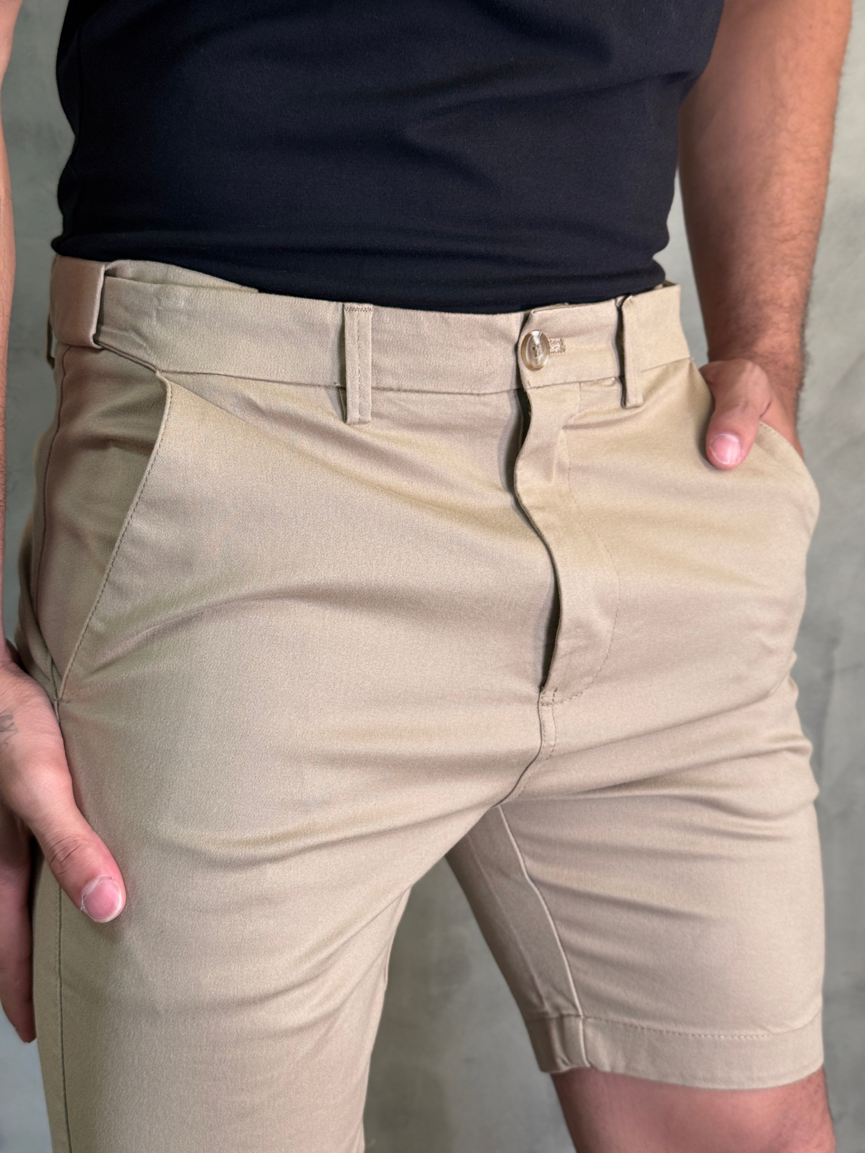 BERMUDA MADRID FLEXSENSE PONTO H KHAKI