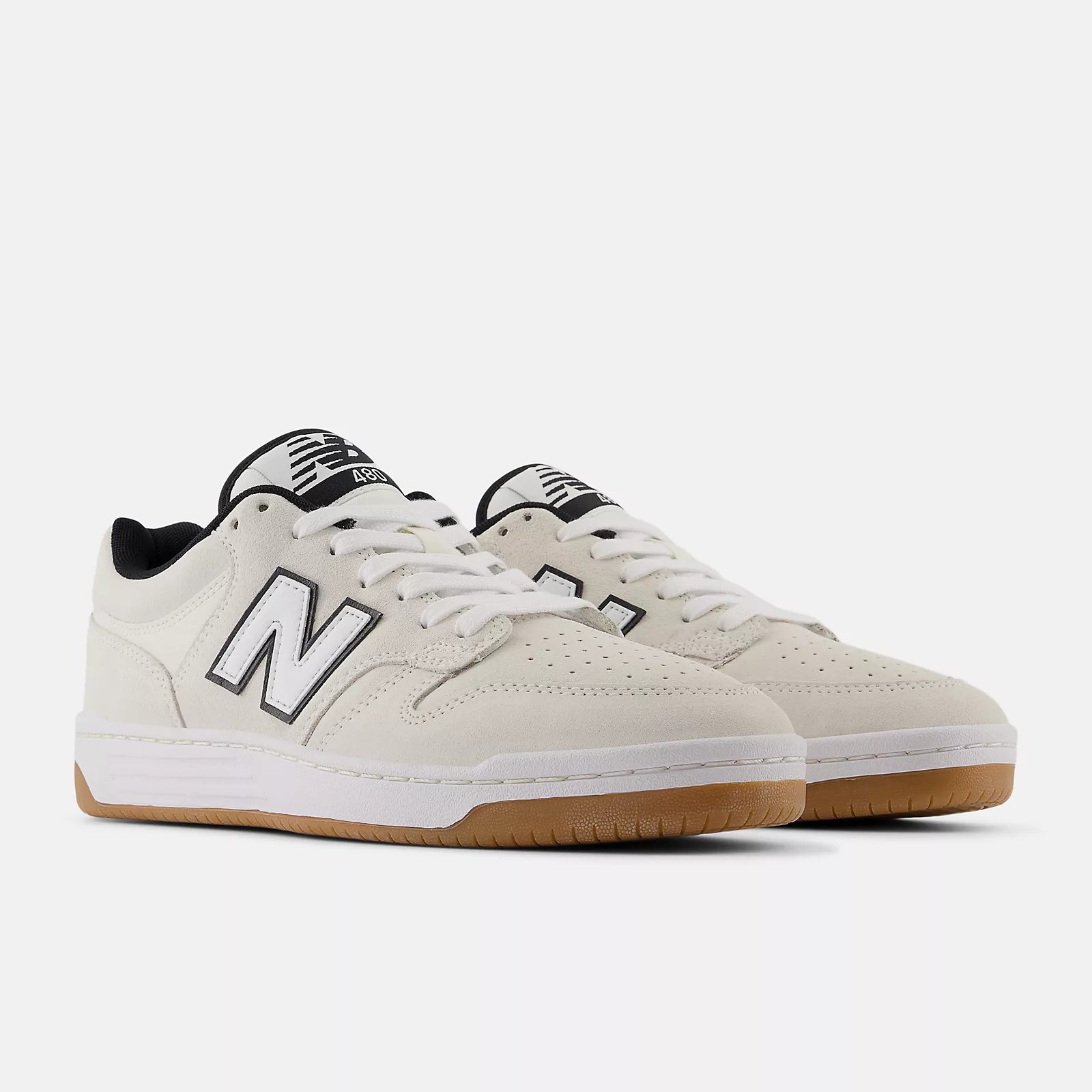 TÊNIS 480 LOW UNISEX NEW BALANCE BEGE CLARO/PRETO