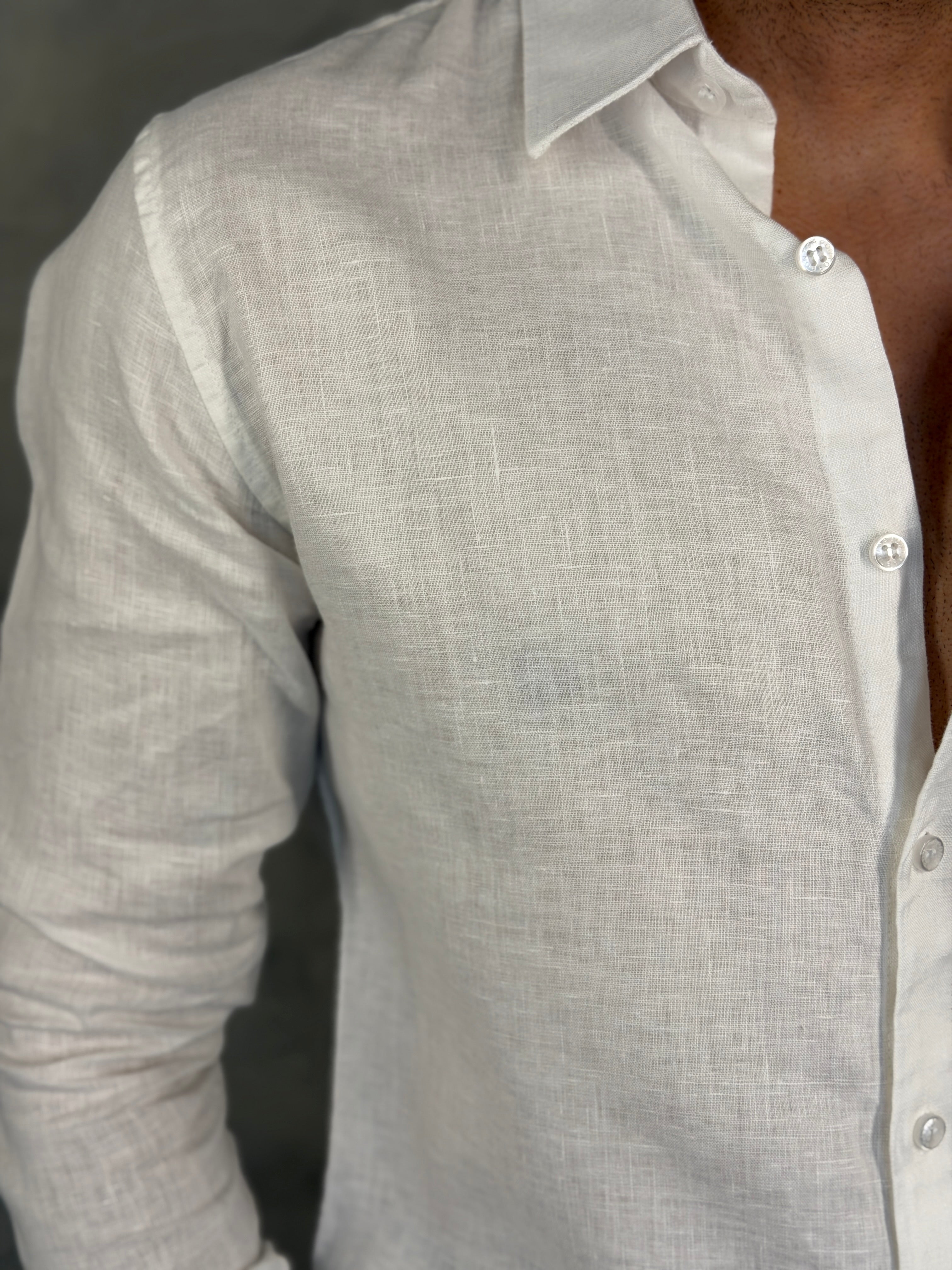 CAMISA M/L OASIS PURO LINHO PONTO H