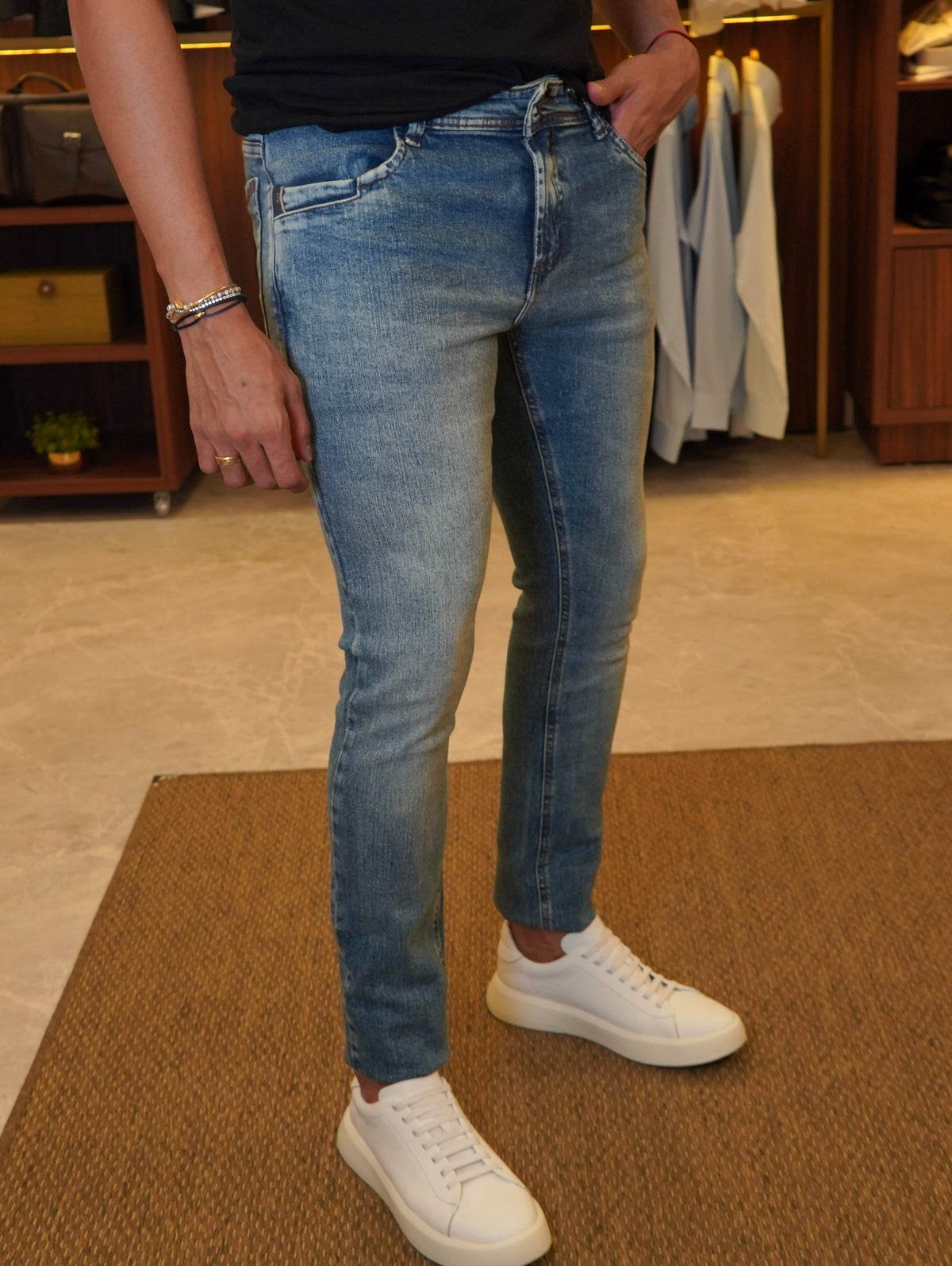 CALÇA JEANS SKINNY UNICA DLZ JEANS CLARO