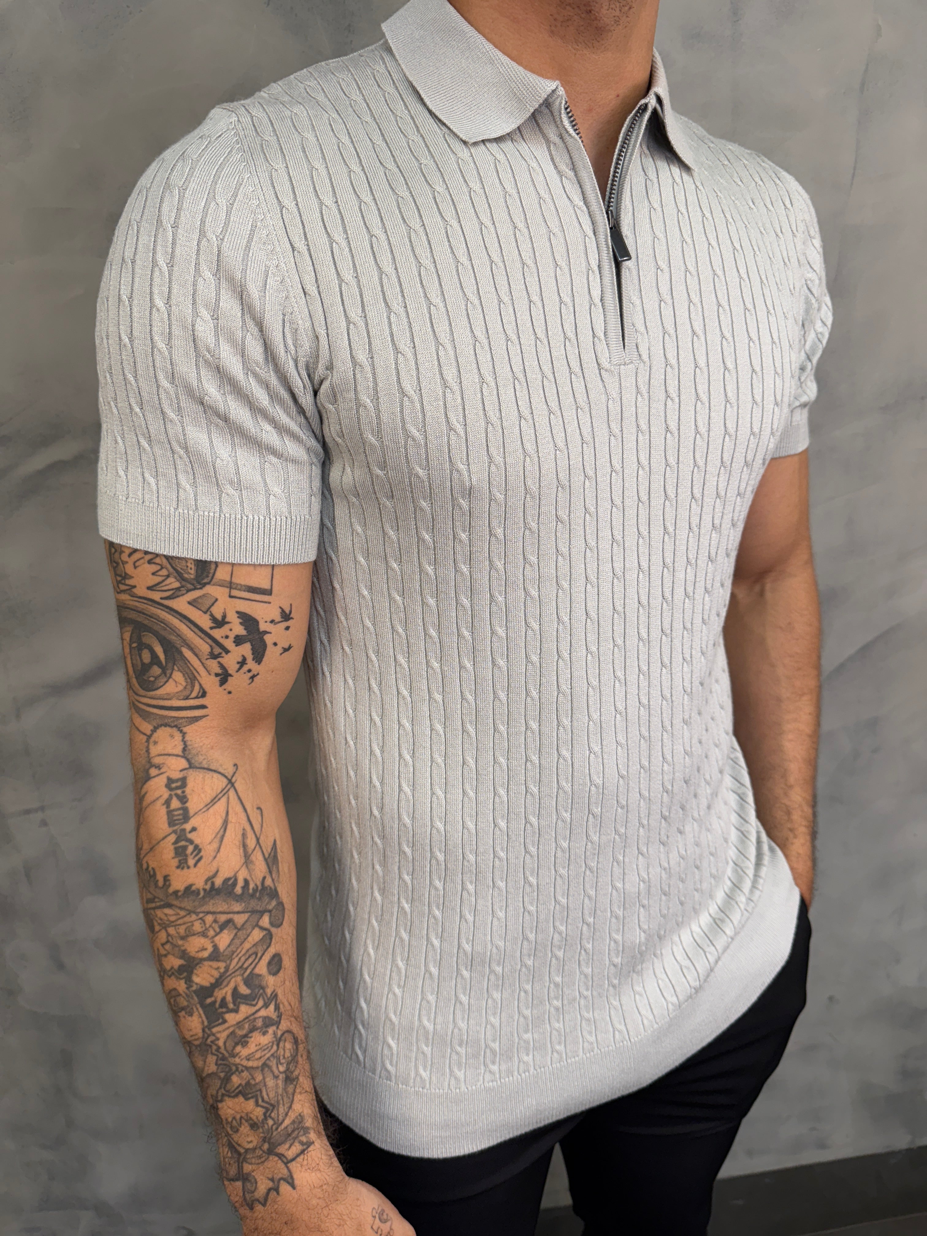POLO TRICOT ZIPER CORDAME PONTO H