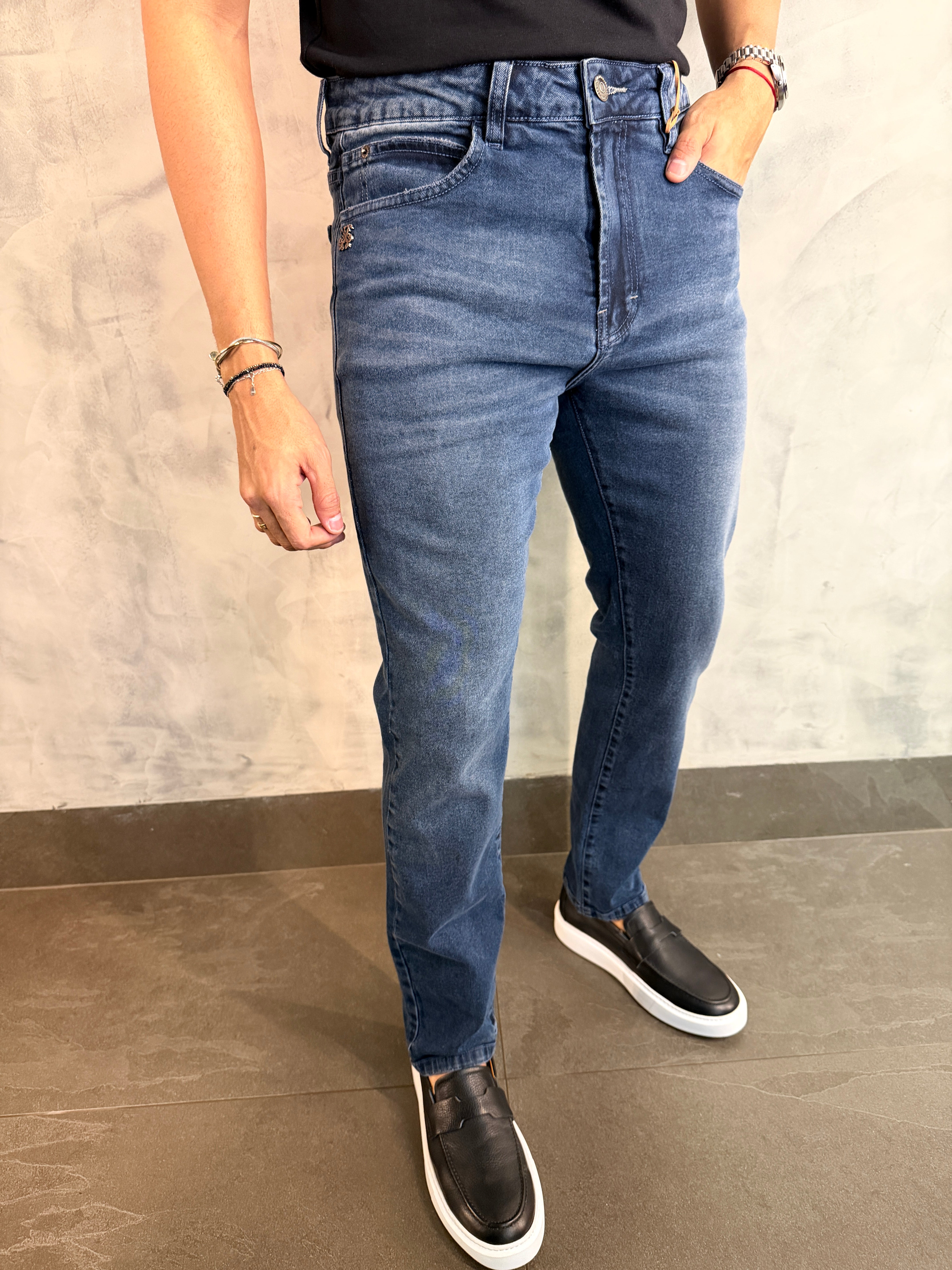 CALÇA JEANS SKINNY COLORADO JOHN JOHN JEANS ESCURO