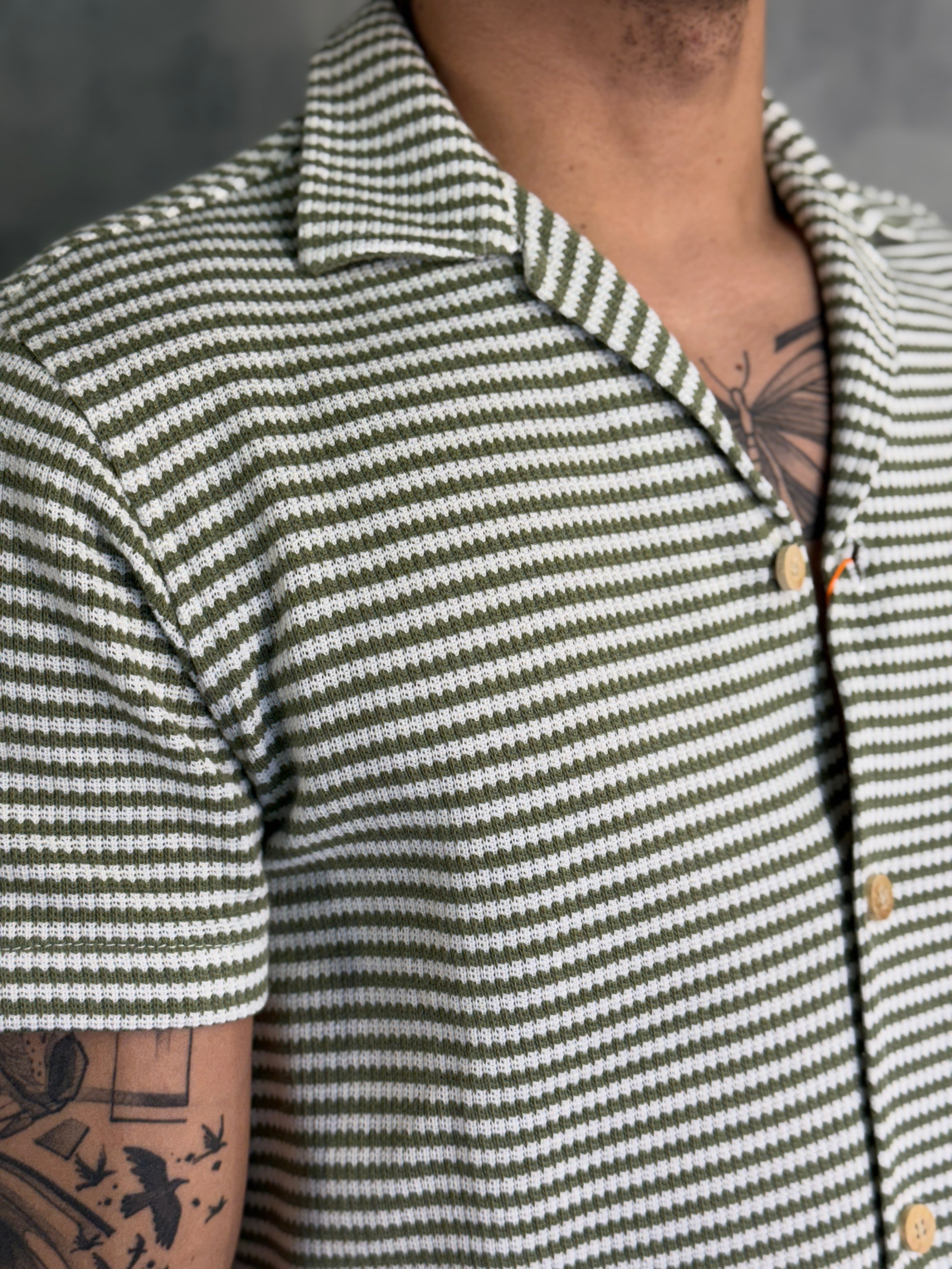 CAMISA M/C LISTRADA ANKOR