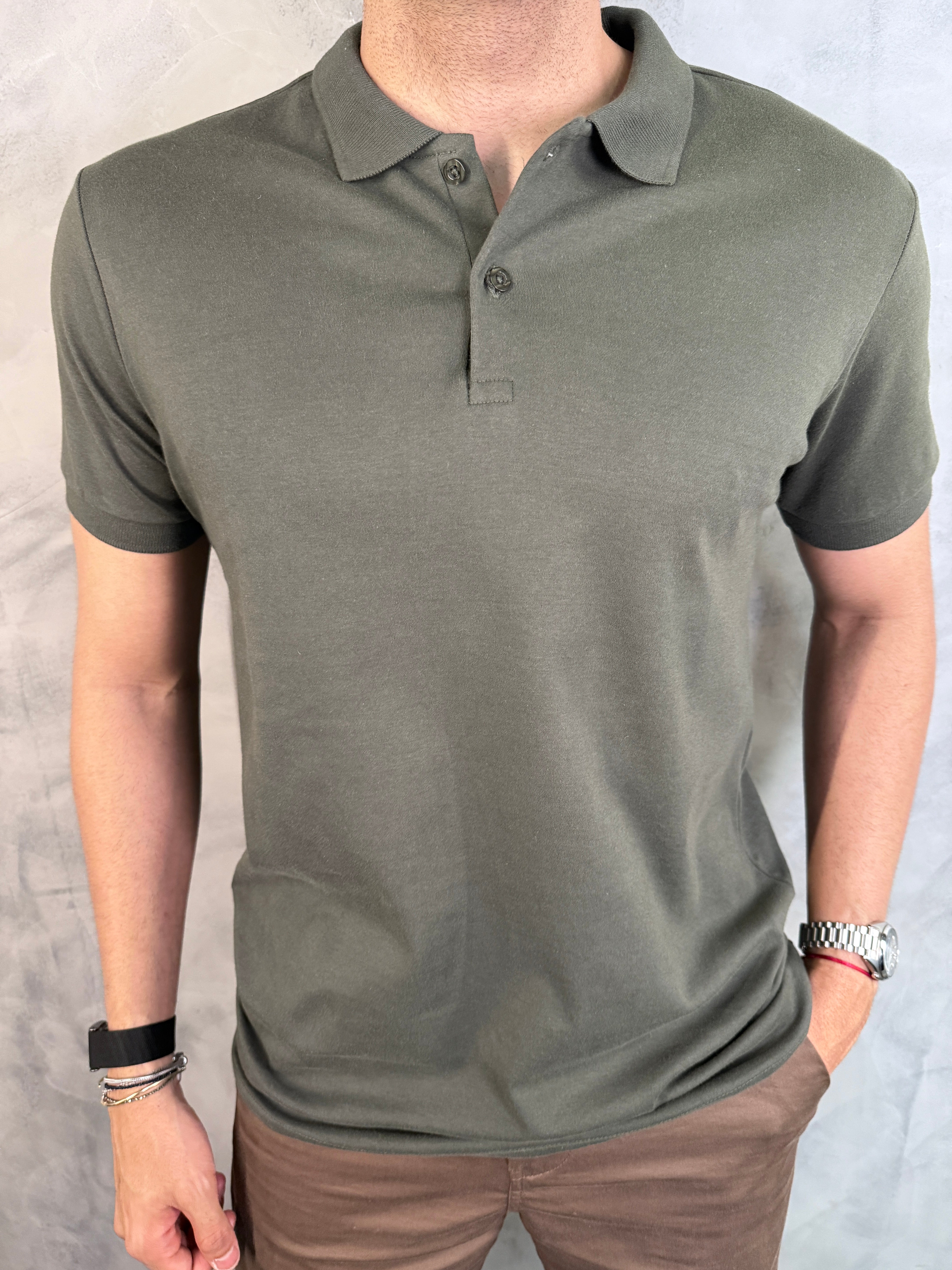POLO PIMATEX PONTO H VERDE MILITAR