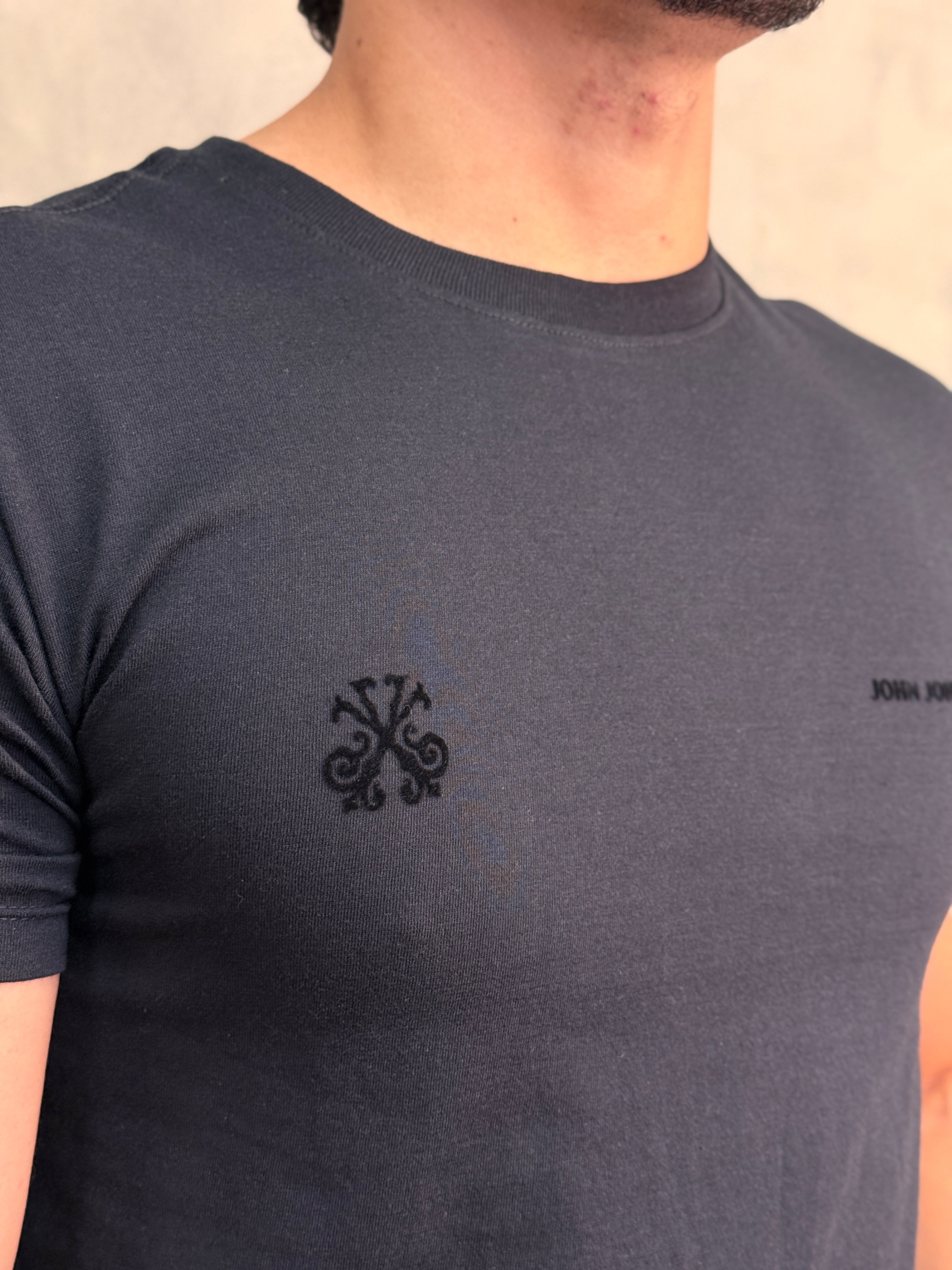 T SHIRT SL KEY FLOCO BLK JOHN JOHN PRETO