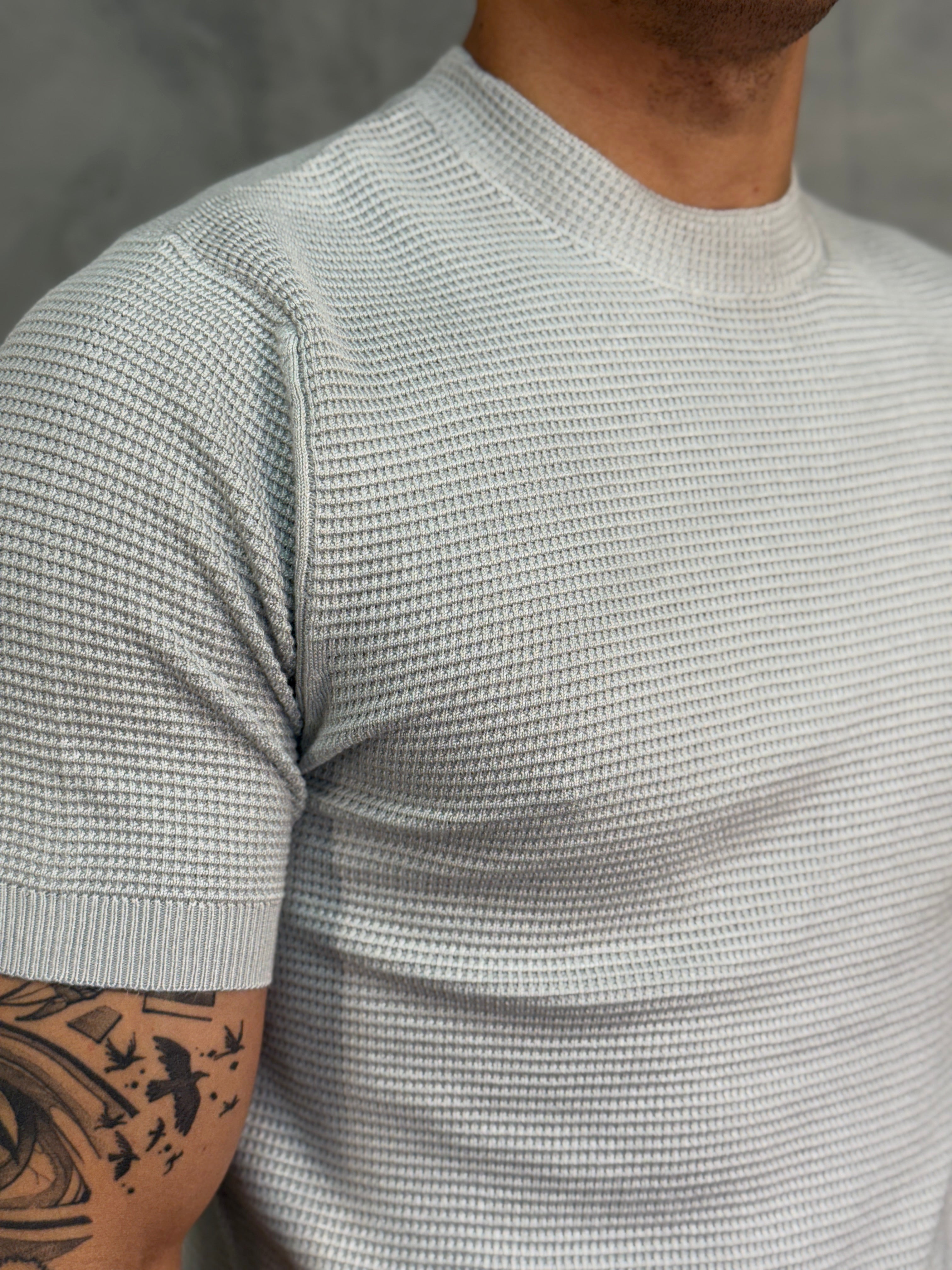 CAMISETA TRICOT WAFER PONTO H