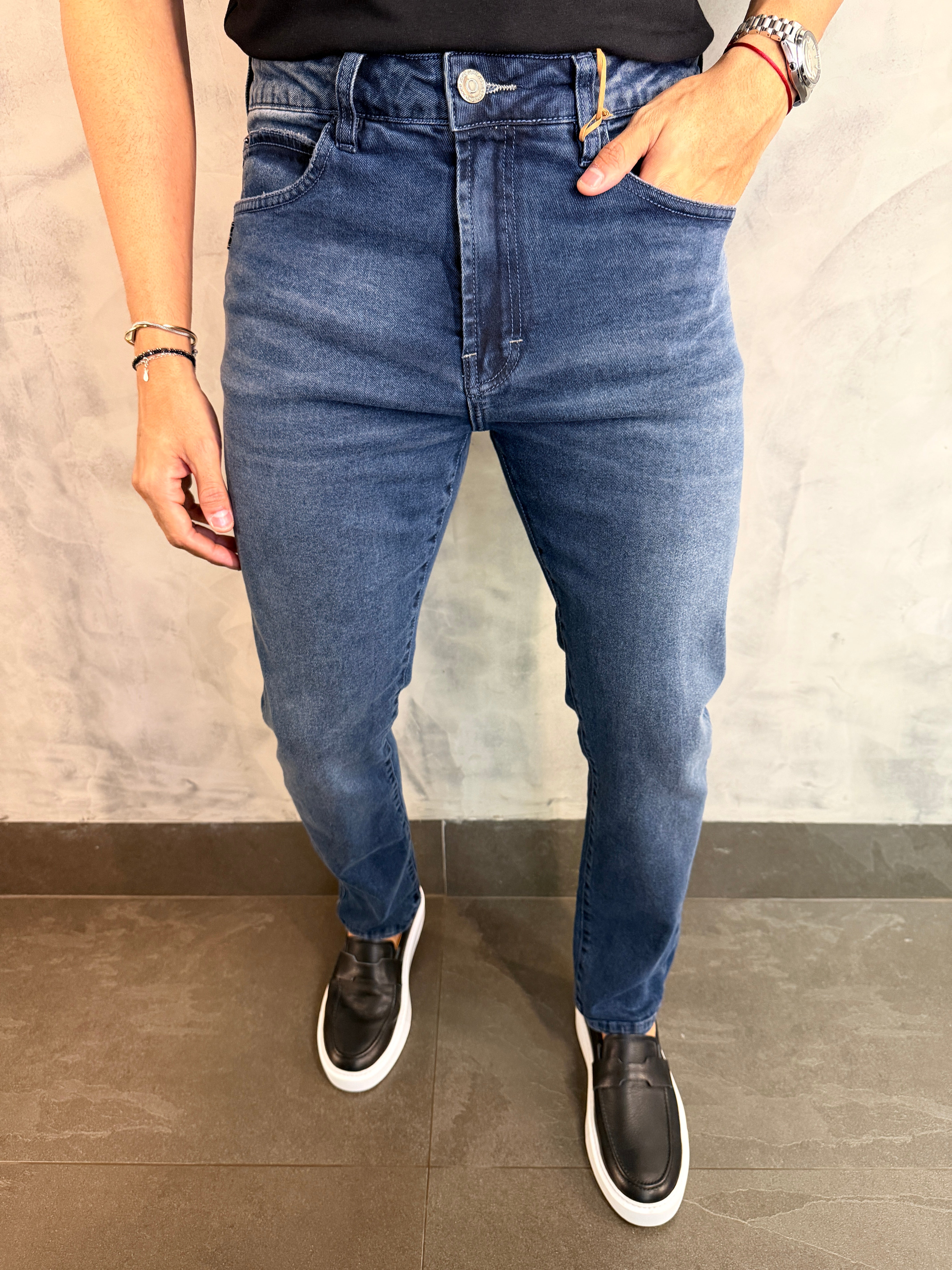 CALÇA JEANS SKINNY COLORADO JOHN JOHN JEANS ESCURO