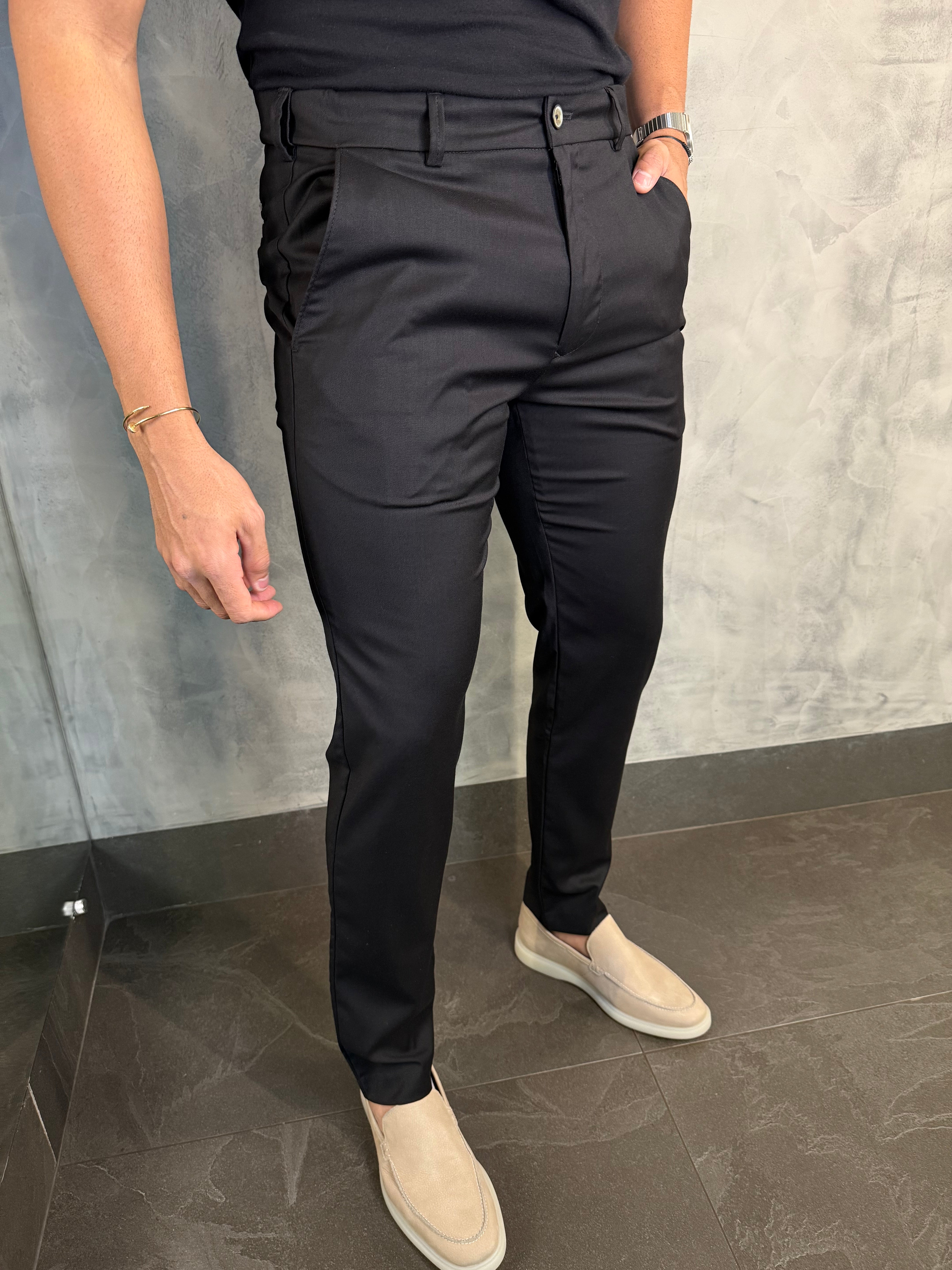 CALÇA ALF. SLIM C/ ELÁSTICO CÓS PONTO H - 2 POR R$ 719,90