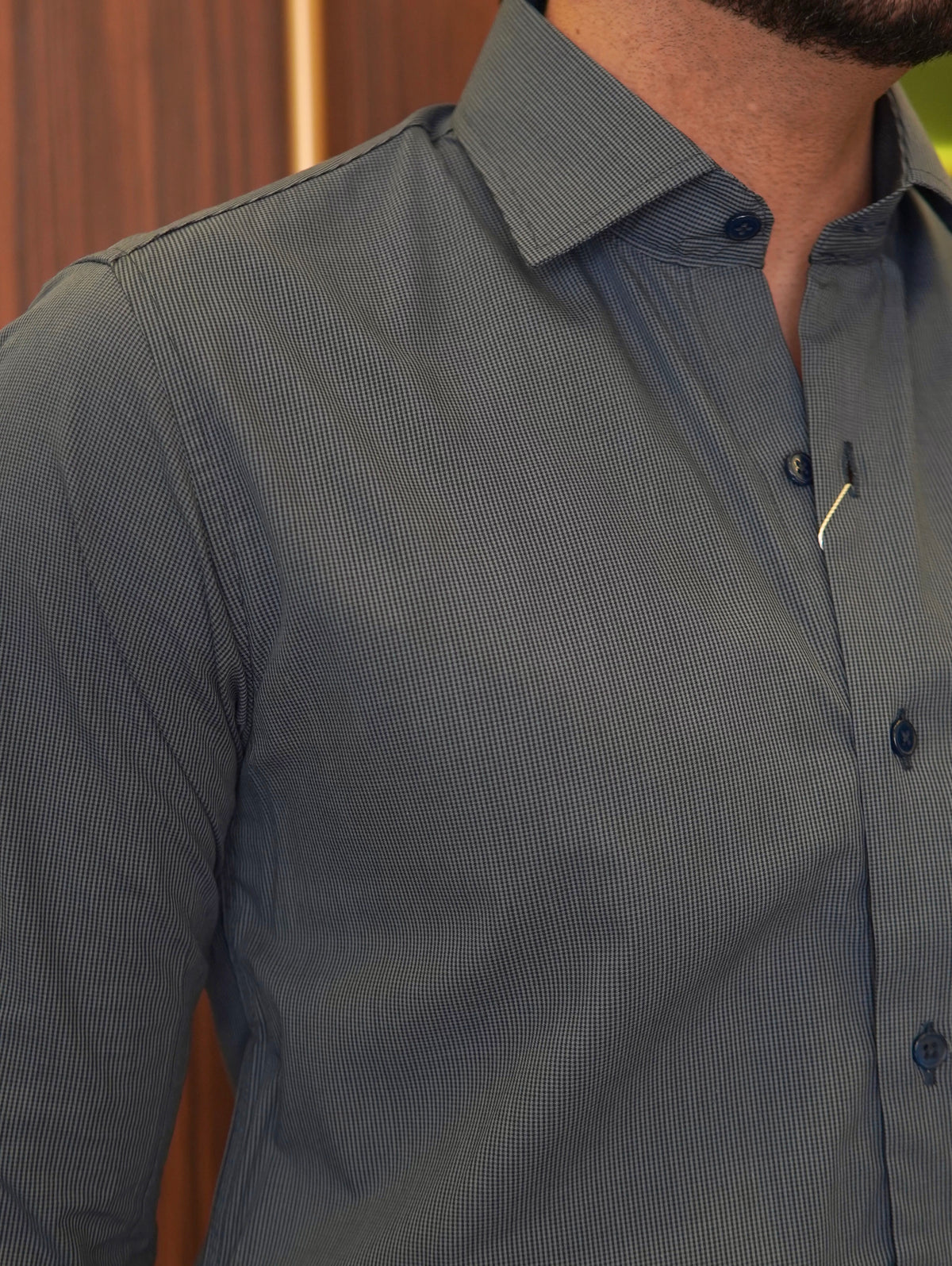 CAMISA M/L ALGODÃO EGÍPCIO ARMIATHO XADREZ AZUL
