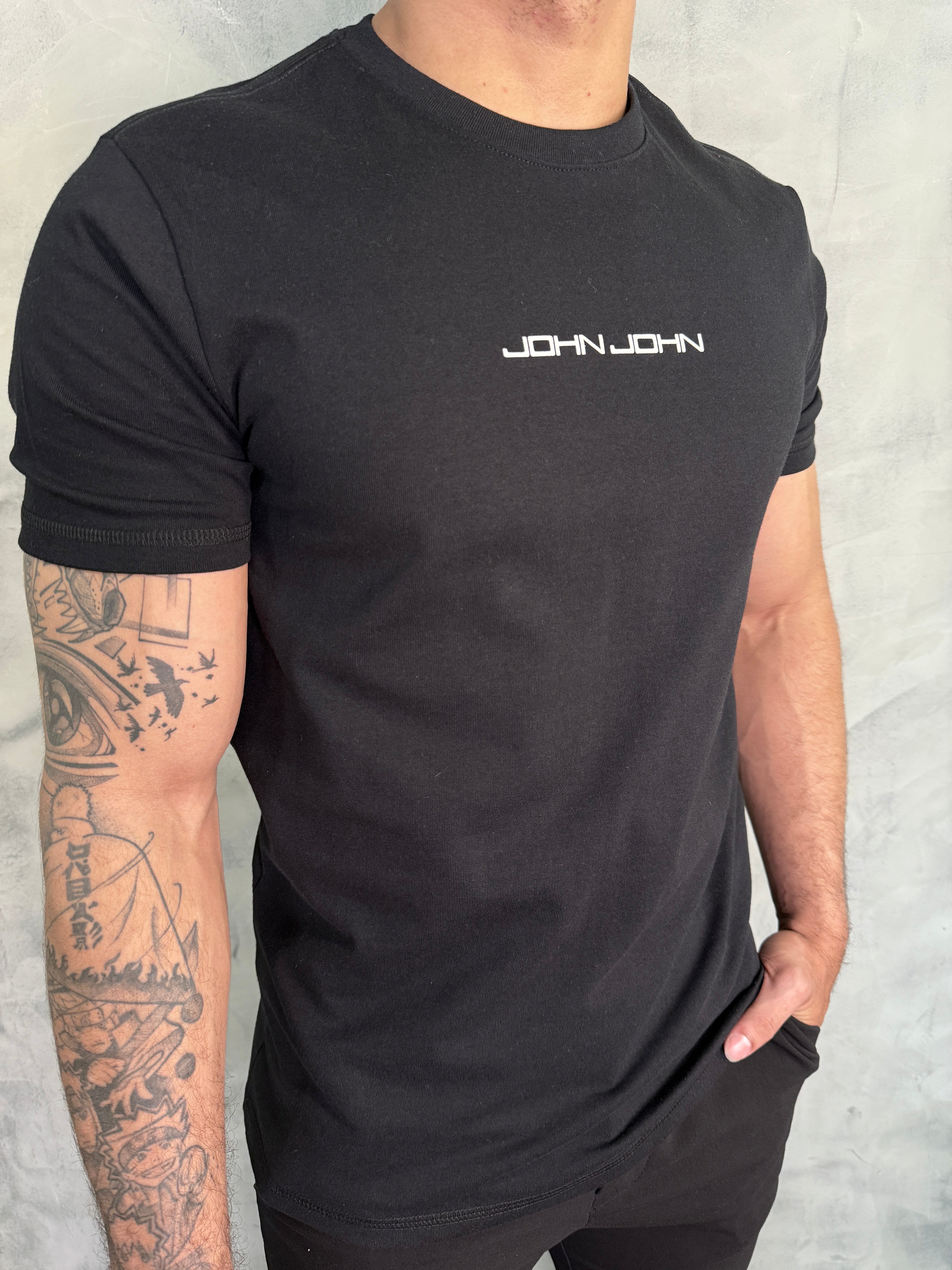 T SHIRT RG CAR SIDES BLACK JOHN JOHN PRETO