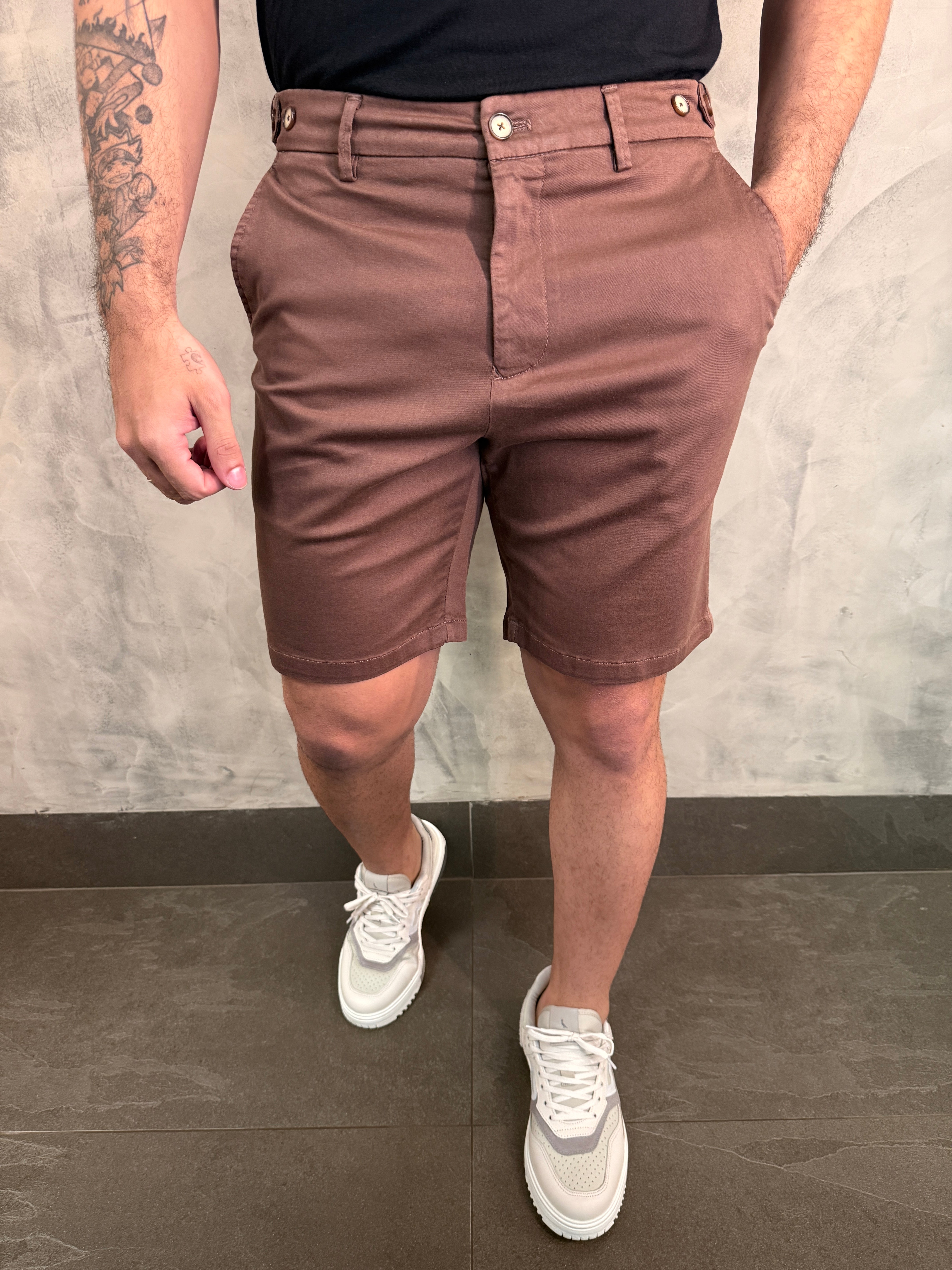 BERMUDA CASUAL-DAY ALF. STRETCH C/ AJUSTE ELASTICO CINTURA PONTO H