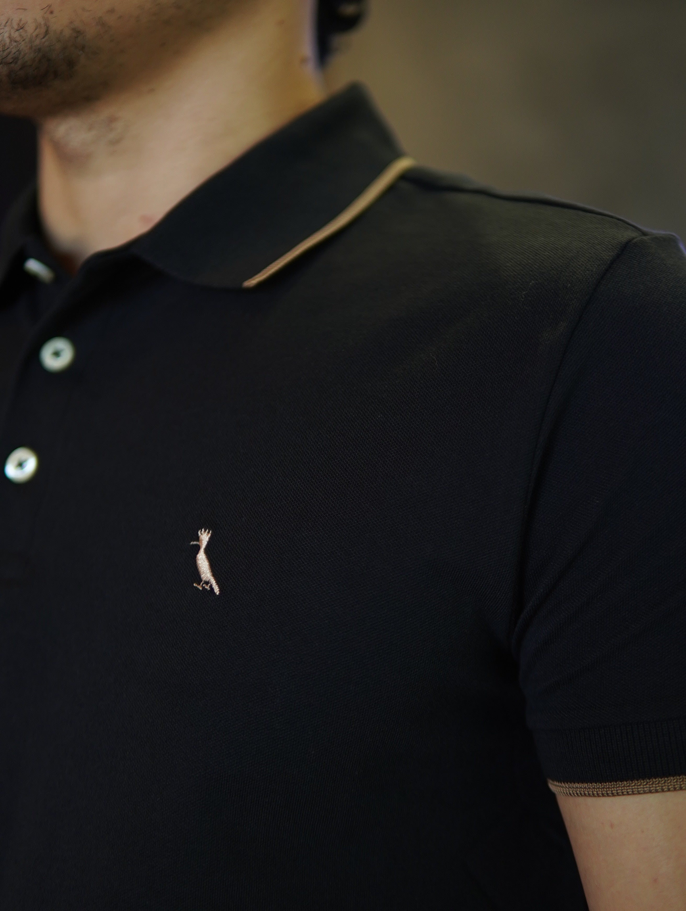POLO ENXUTO FRISO UNICO RESERVA PRETO