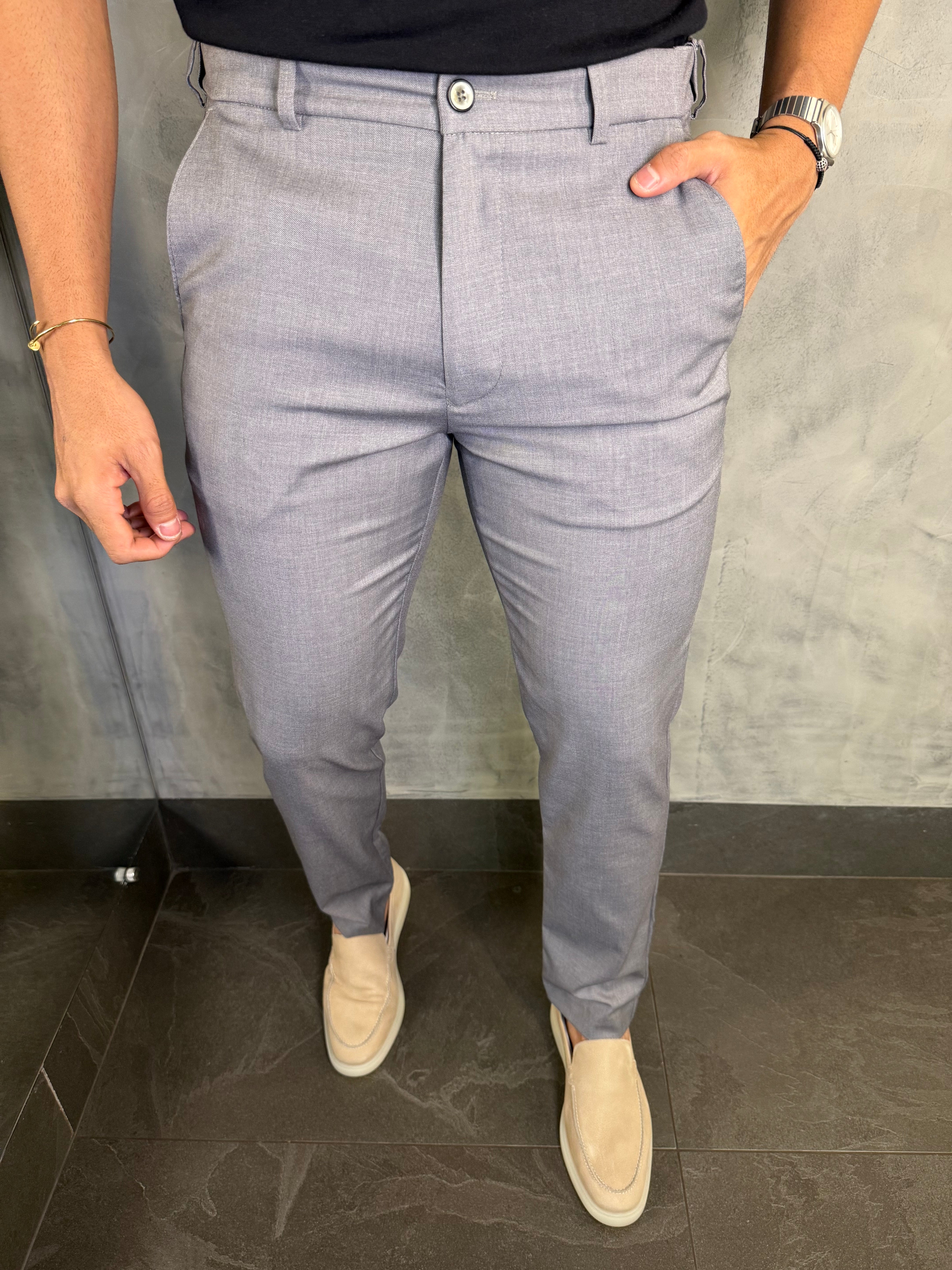 CALÇA ALF. SLIM C/ ELÁSTICO CÓS PONTO H - 2 POR R$ 719,90