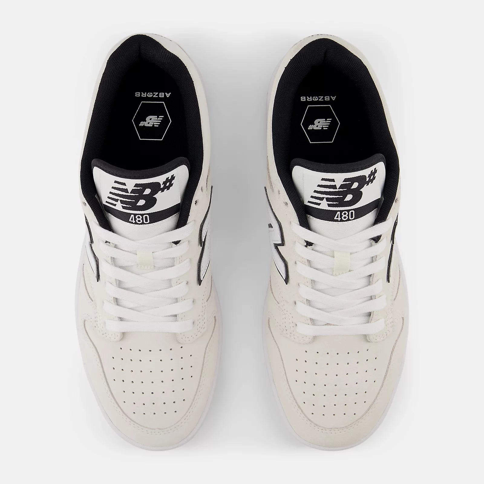 TÊNIS 480 LOW UNISEX NEW BALANCE BEGE CLARO/PRETO
