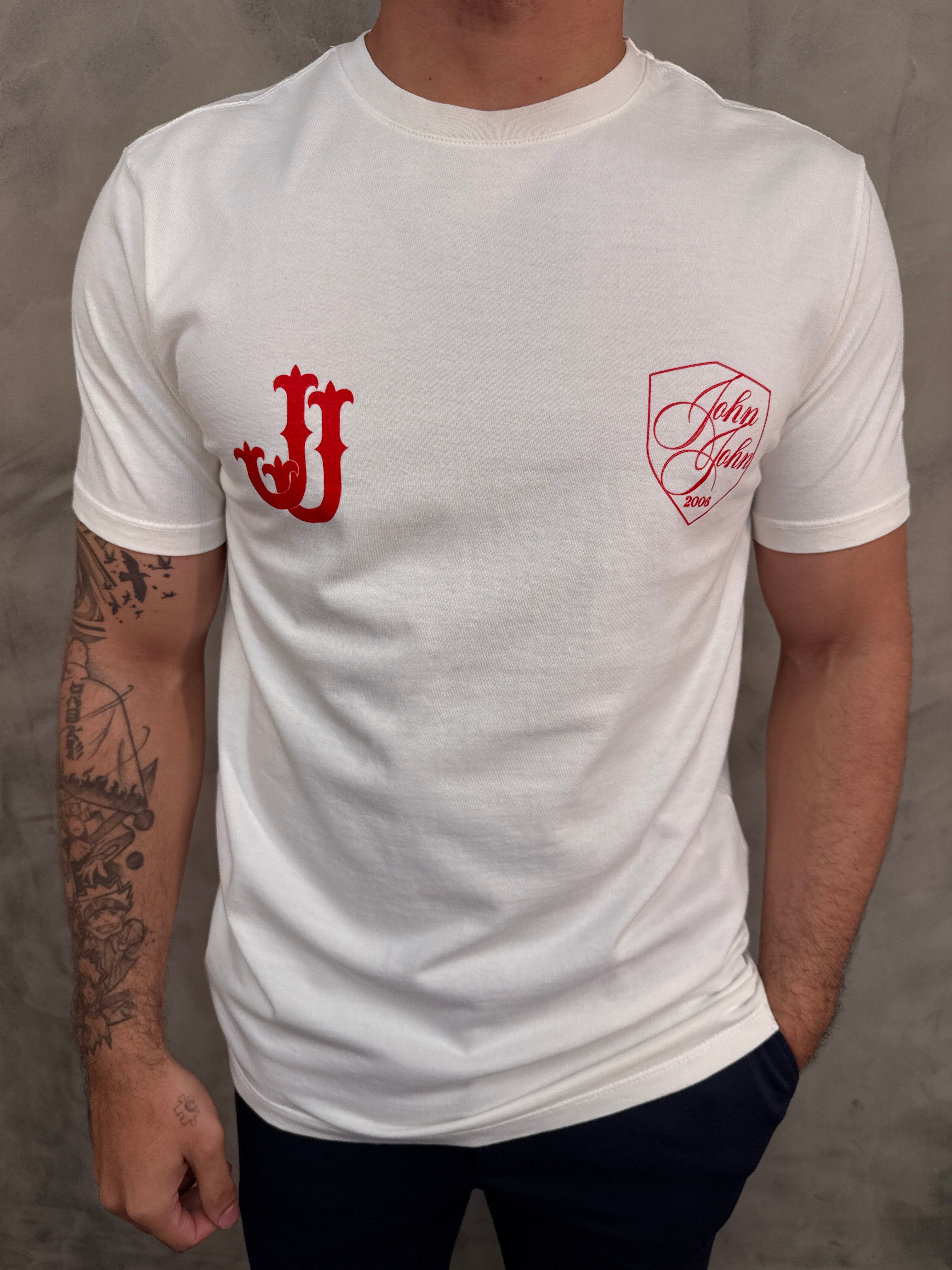 T SHIRT RG 2 SIDES JOHN JOHN OFF WHITE