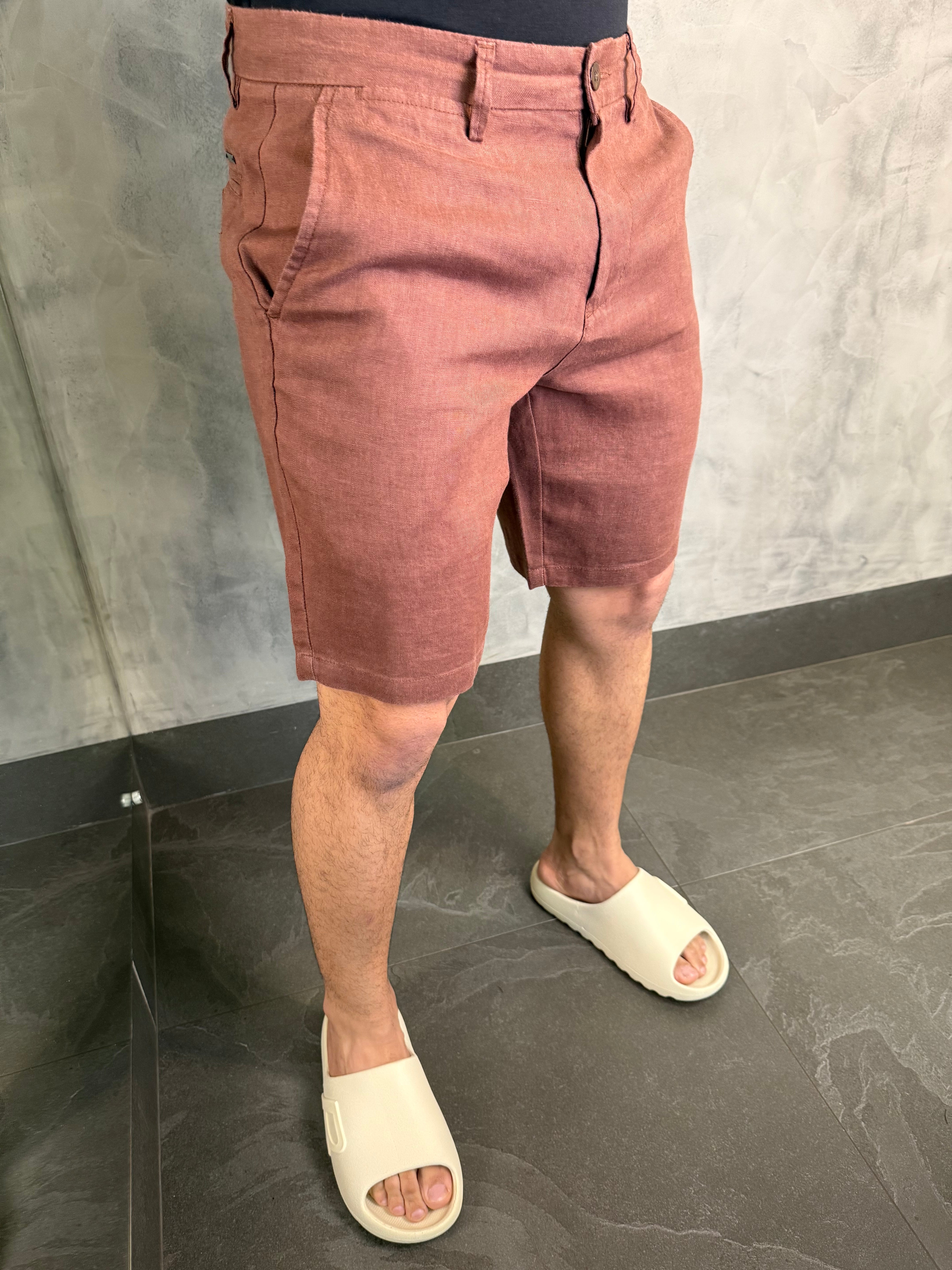 BERMUDA CASUAL-DAY ALF. PURO LINHO PONTO H
