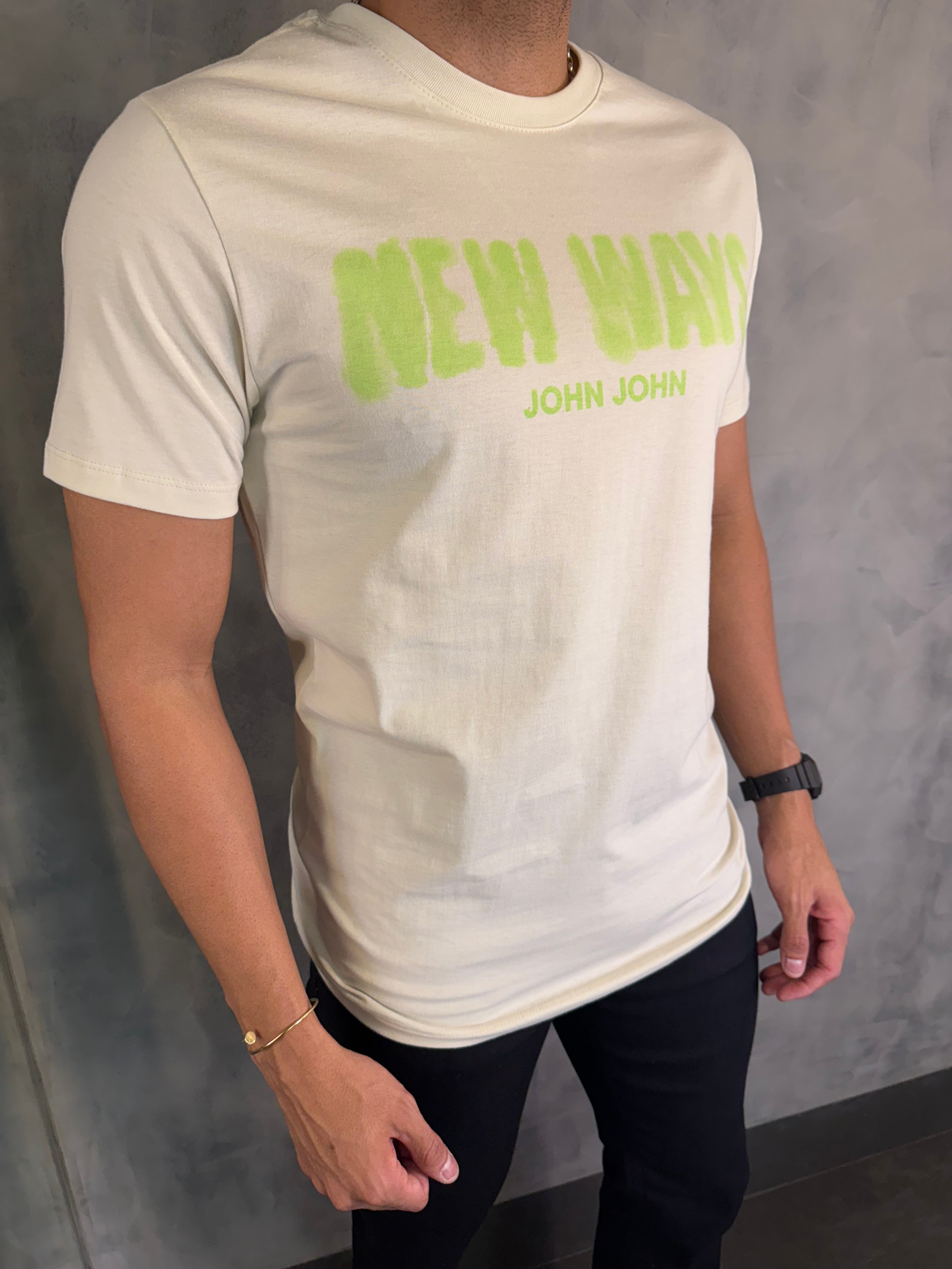 T SHIRT SL NEW WAYS JOHN JOHN BEGE
