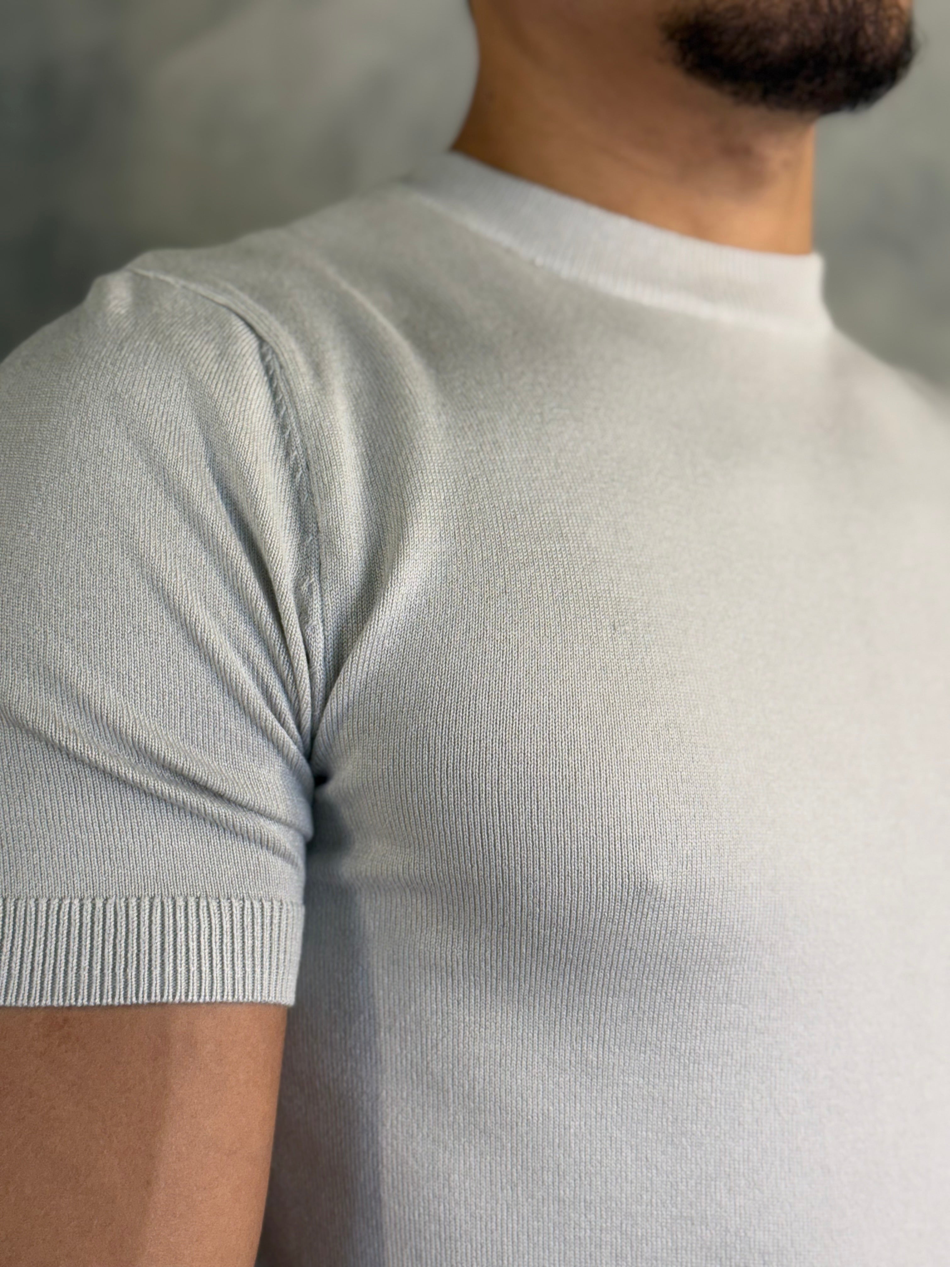 CAMISETA GOLA ALTA TRICOT PONTO H