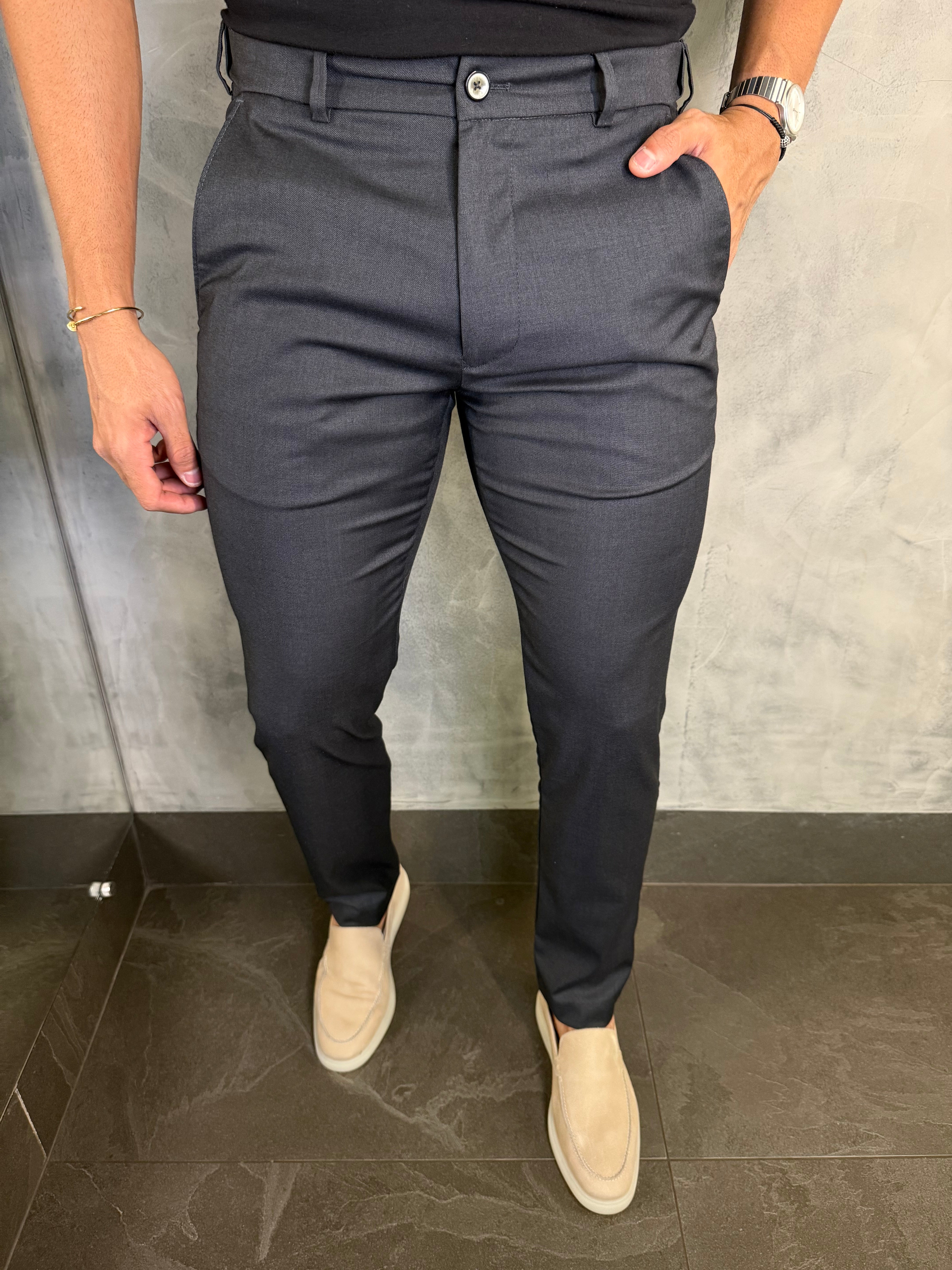 CALÇA ALF. SLIM C/ ELÁSTICO CÓS PONTO H - 2 POR R$ 719,90