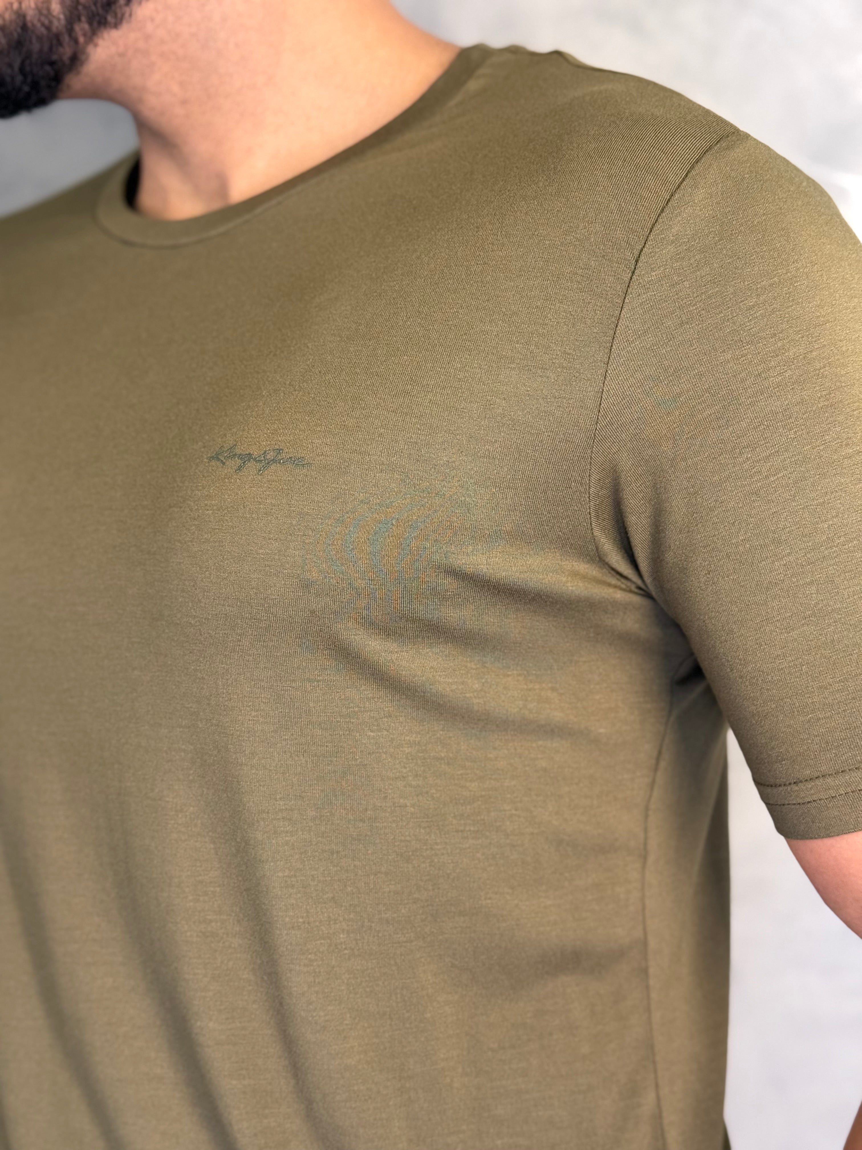 CAMISETA VISCOSE FLEX KINGEJOE KAKI