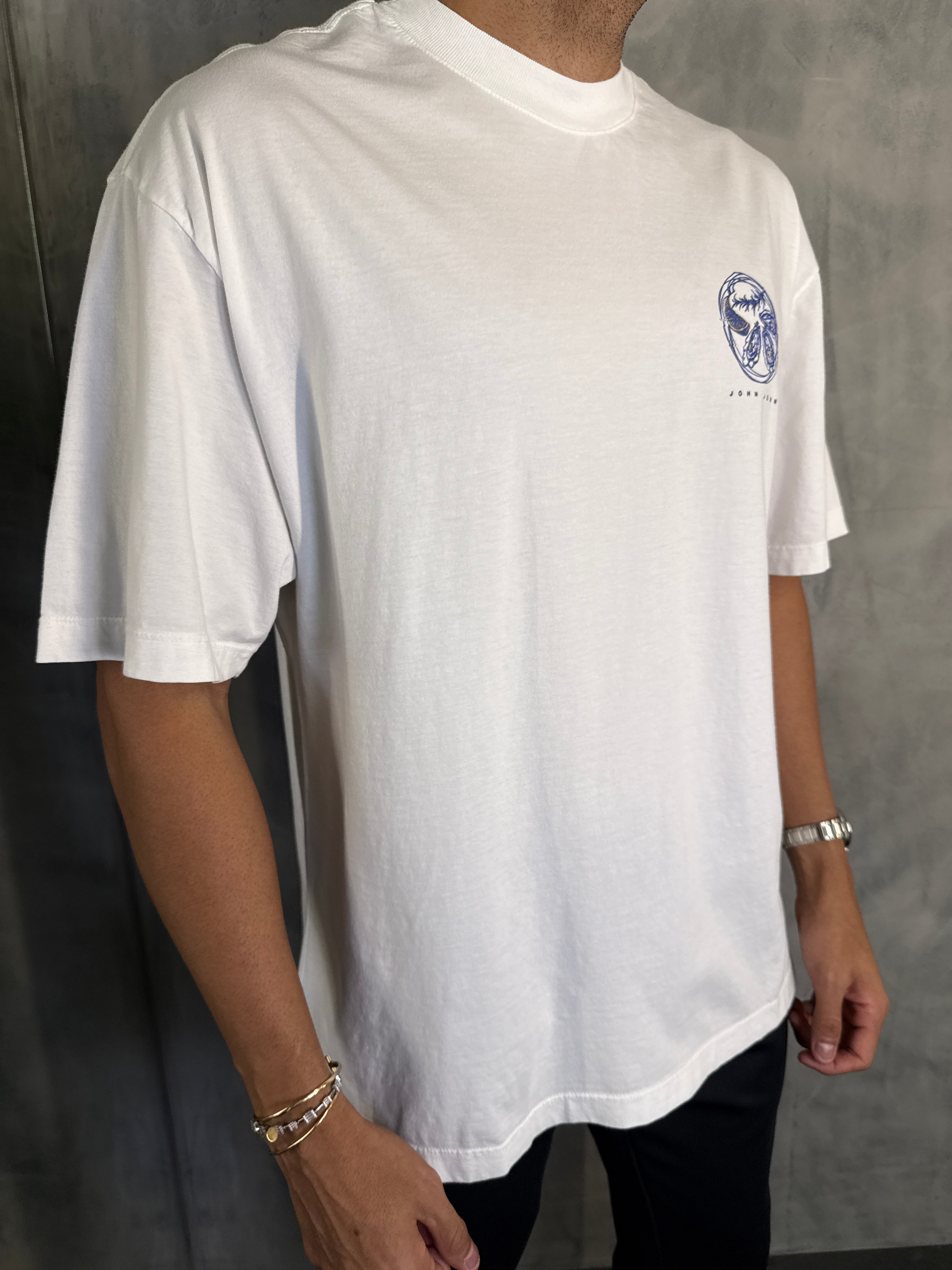 T SHIRT BOX DELICIOUS TASTE JOHN JOHN OFF WHITE