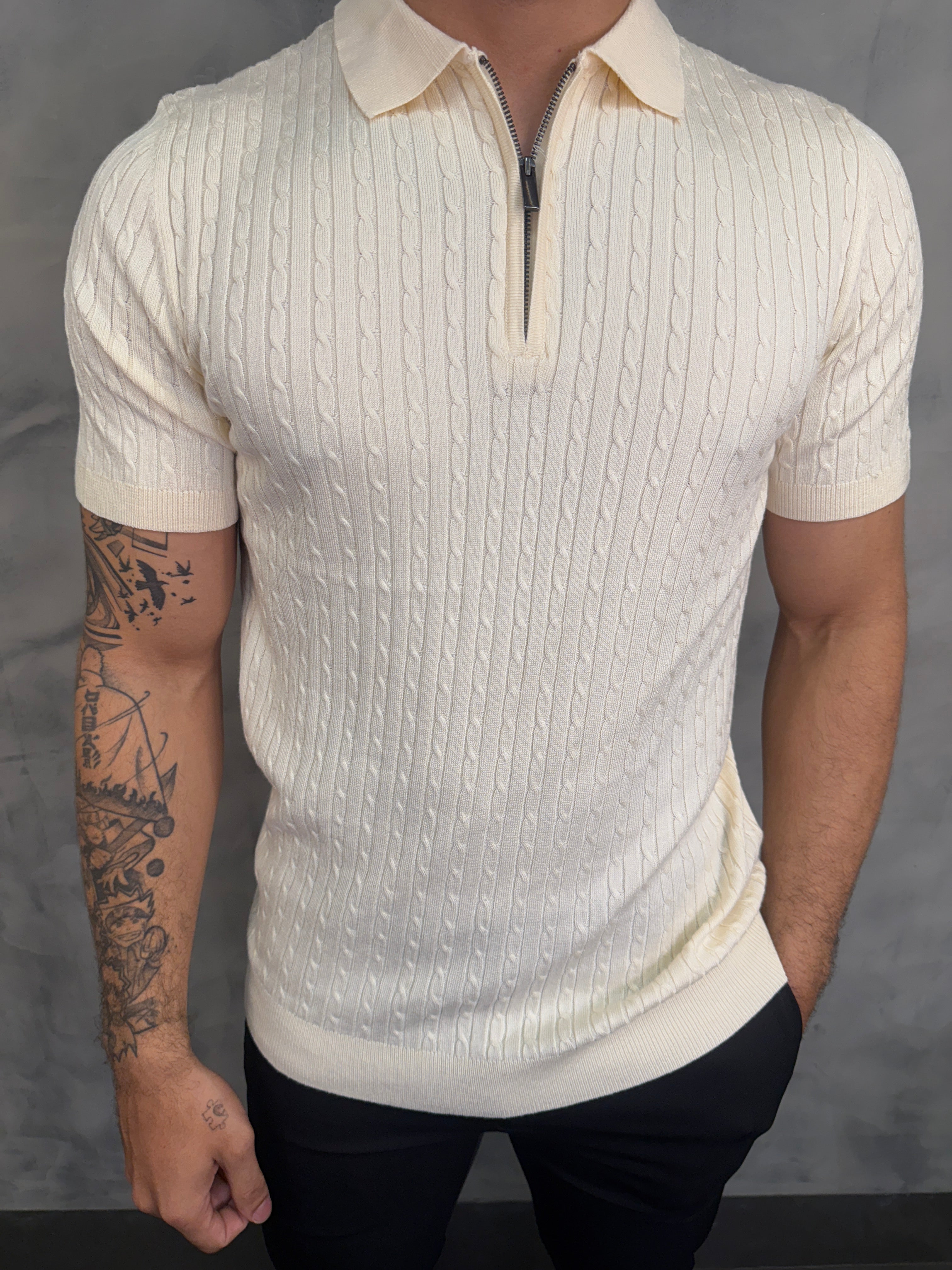POLO TRICOT ZIPER CORDAME PONTO H