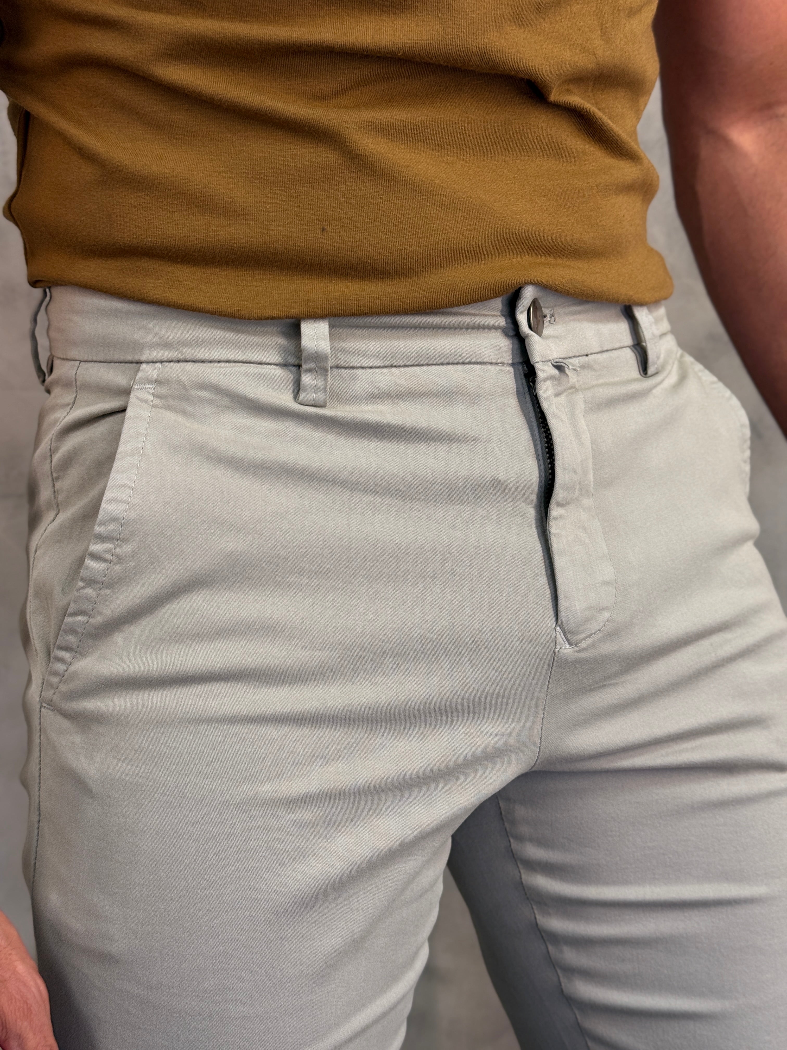 CALÇA ALF SARJA COMFORT SLIM PONTO H