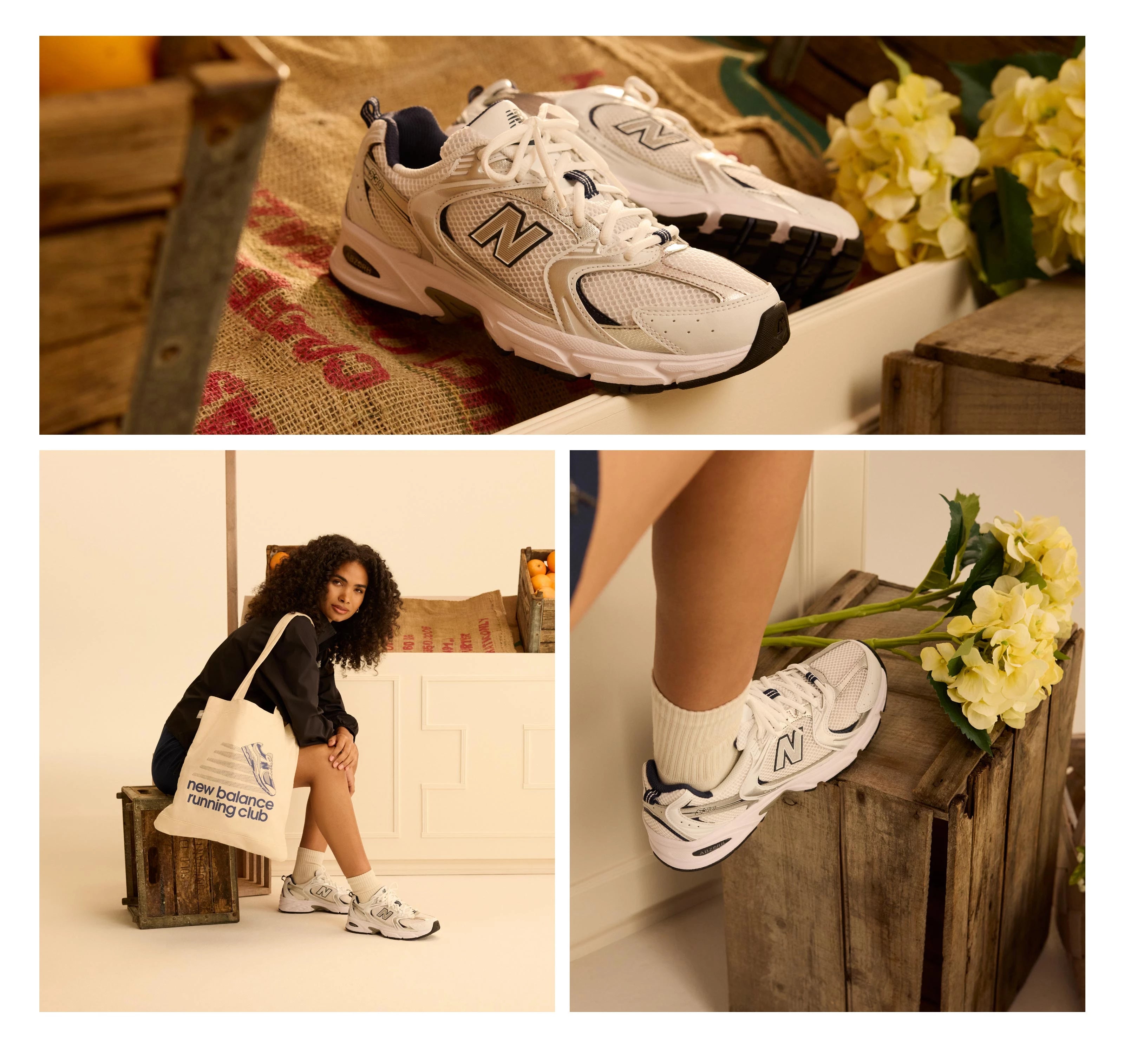 TÊNIS 530 MASCULINO NEW BALANCE BRANCO/PRATA
