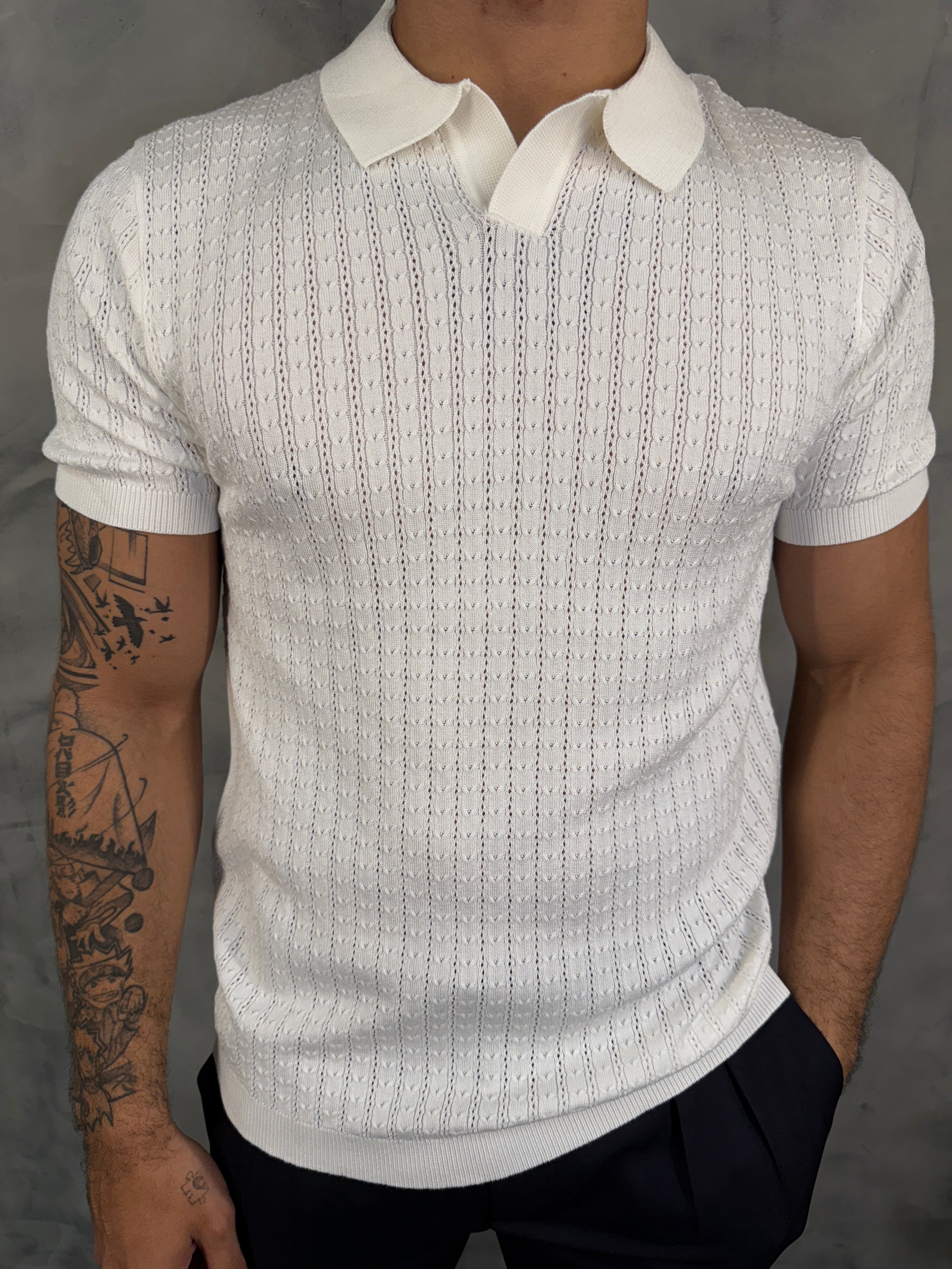 POLO TRICOT CORDAME DECOTE V PONTO H