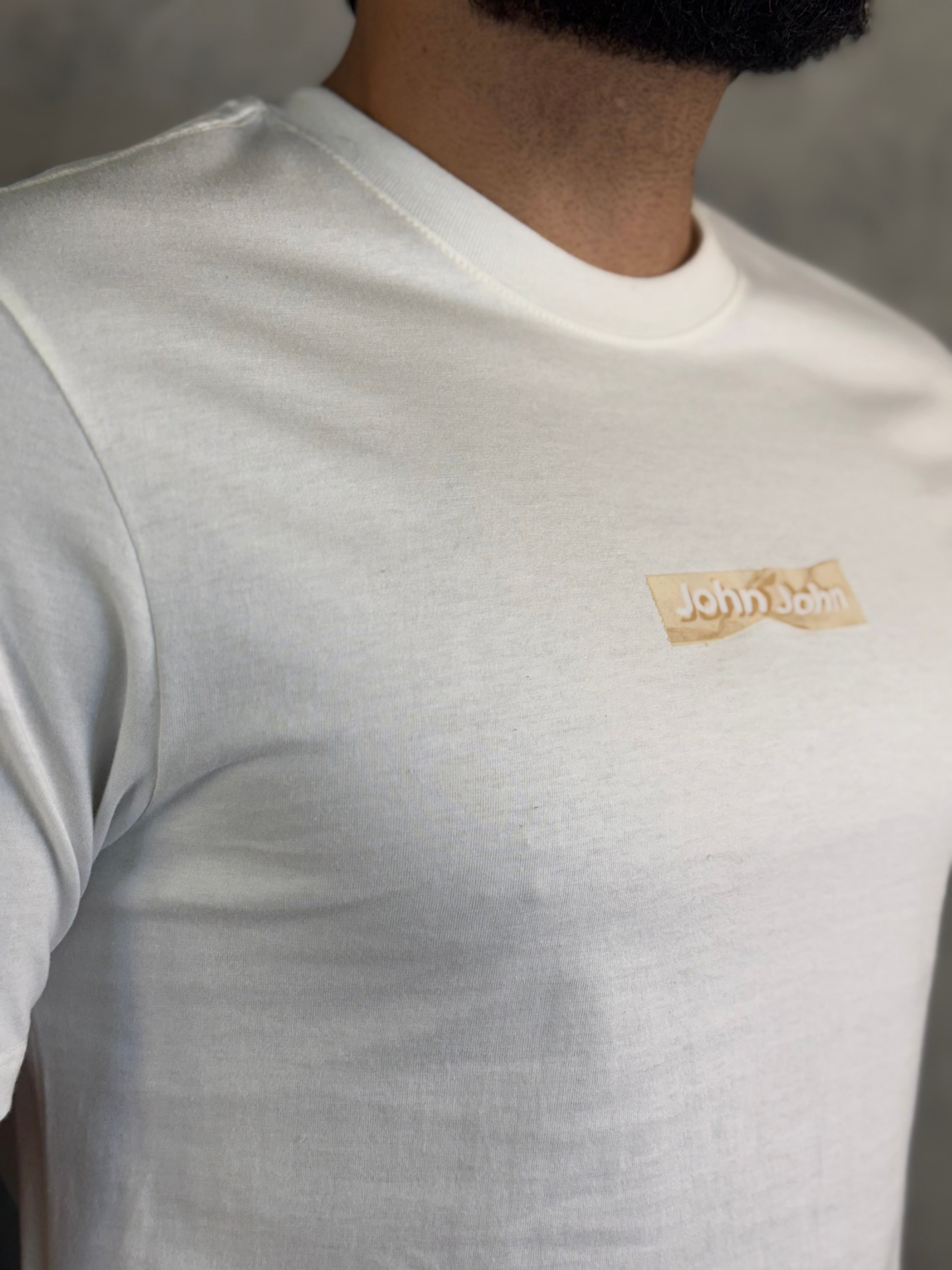 T SHIRT RG TAPE JOHN JOHN OFF WHITE