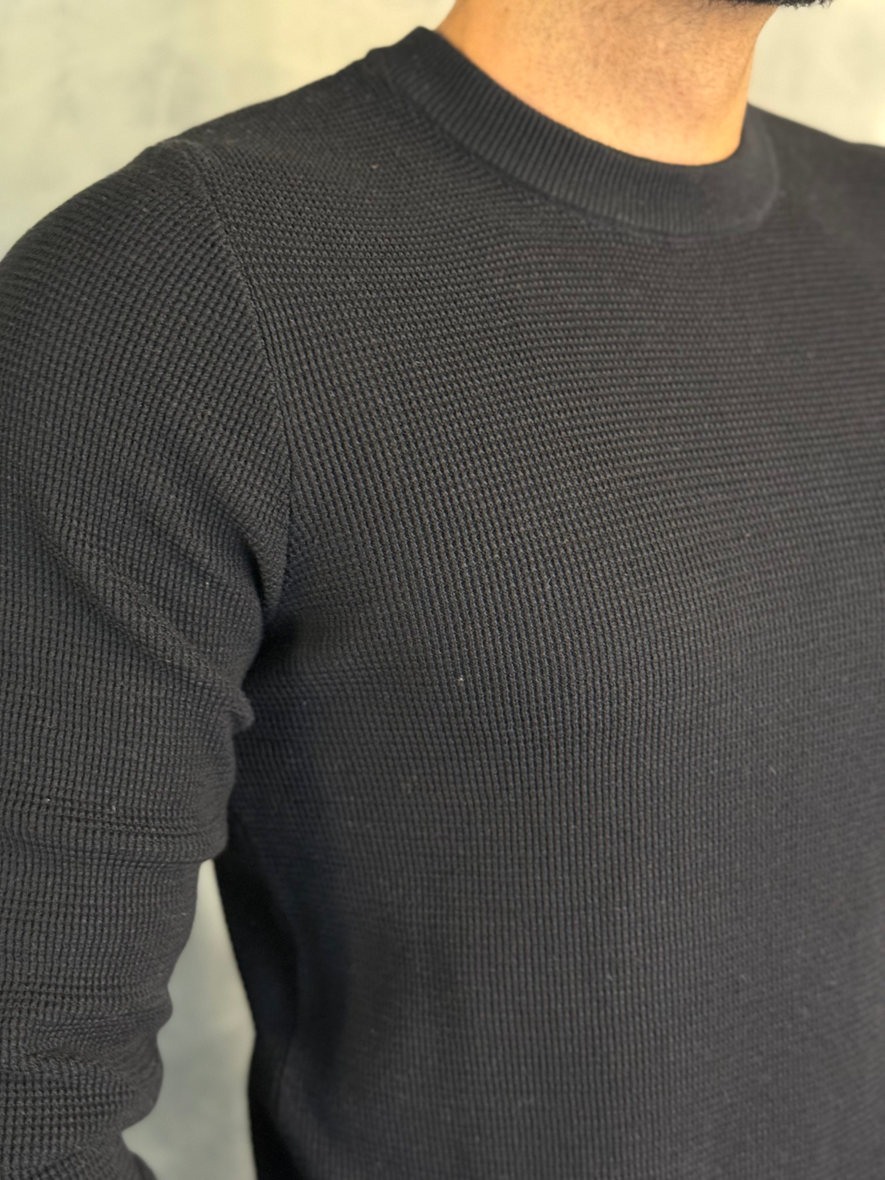 SUETER TRICOT JACQUARD PONTO H