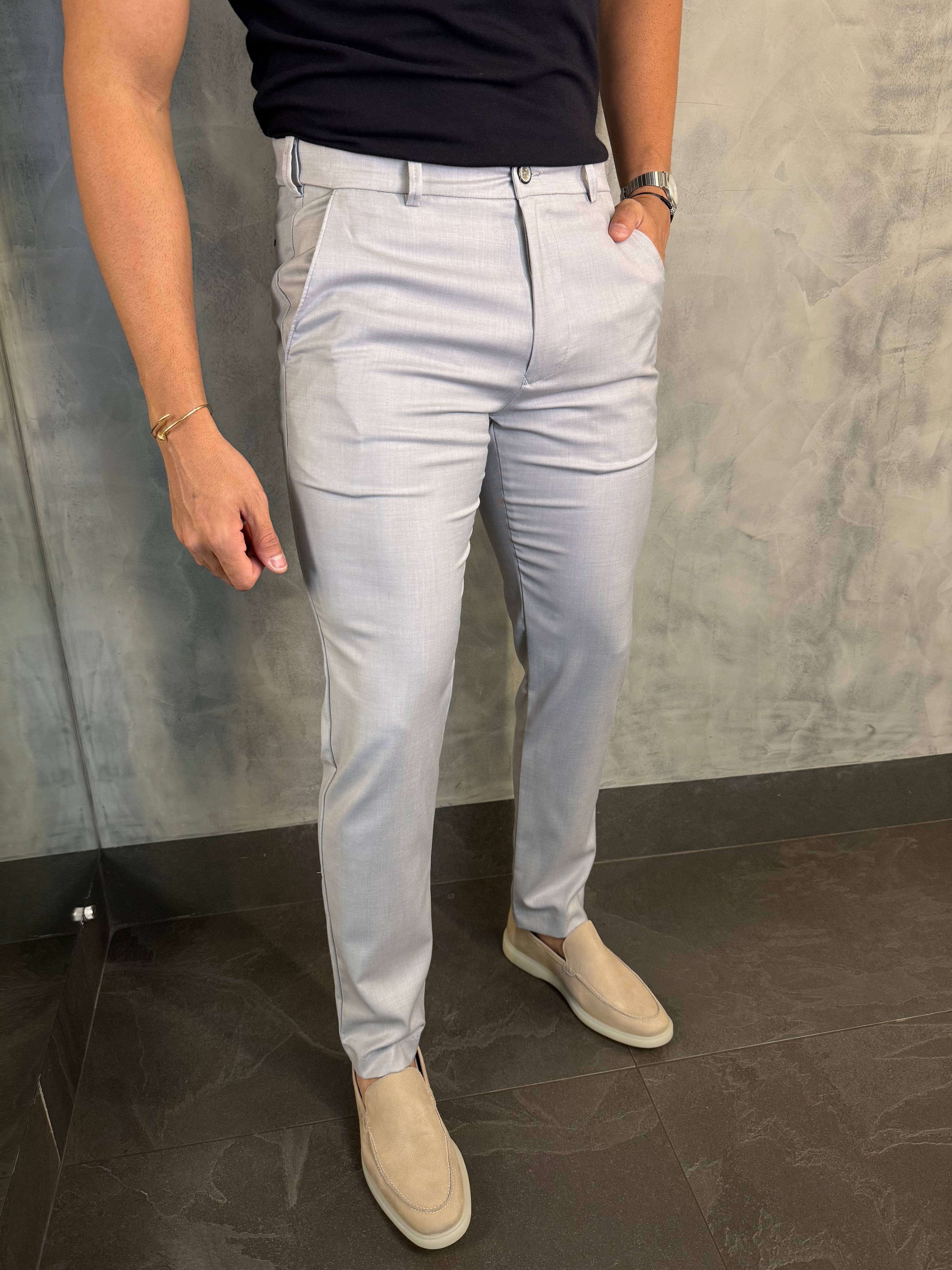 CALÇA ALF. SLIM C/ ELÁSTICO CÓS PONTO H - 2 POR R$ 719,90