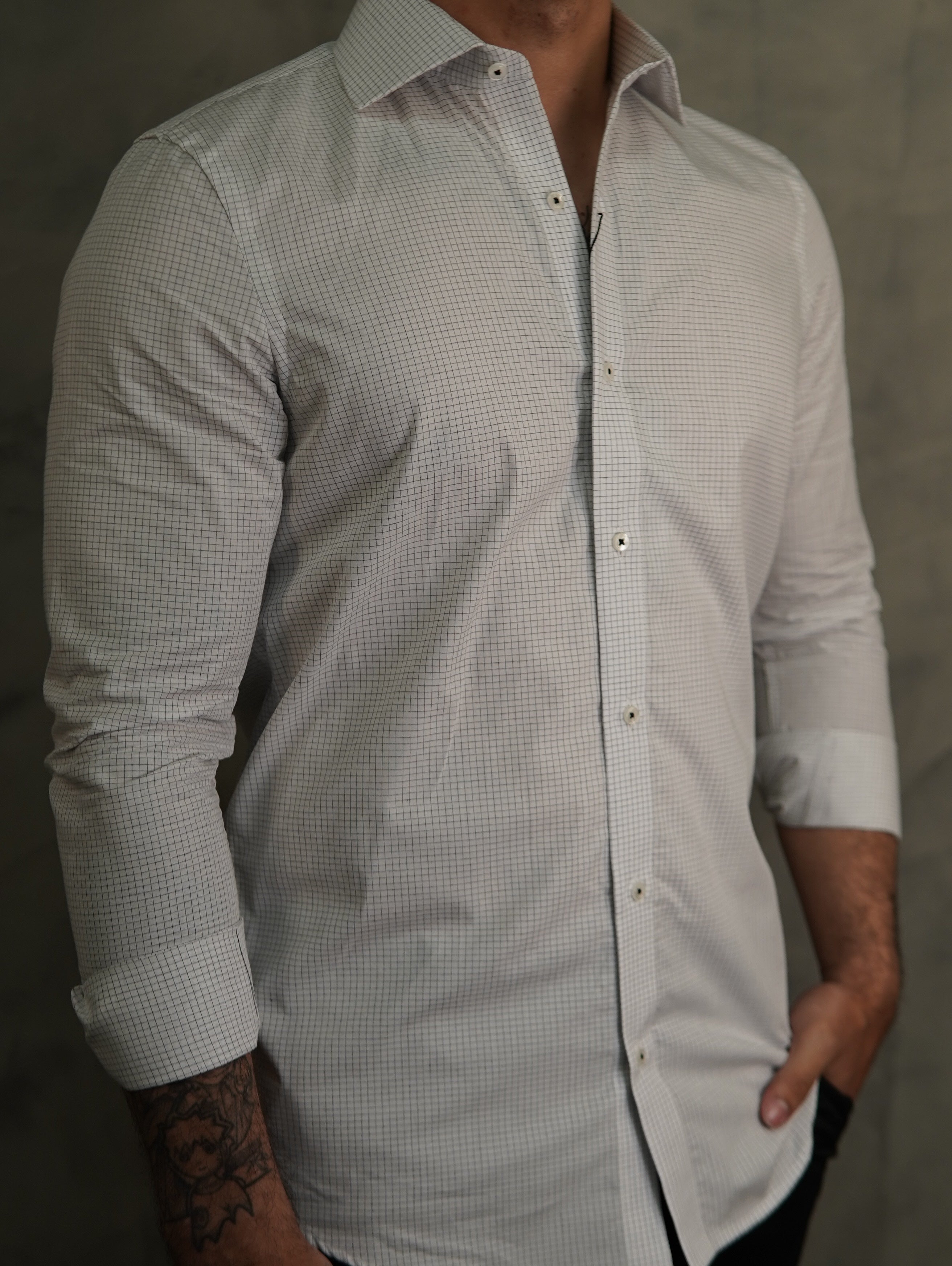 CAMISA M/L RAVEL ARMIATHO XADREZ PRETO