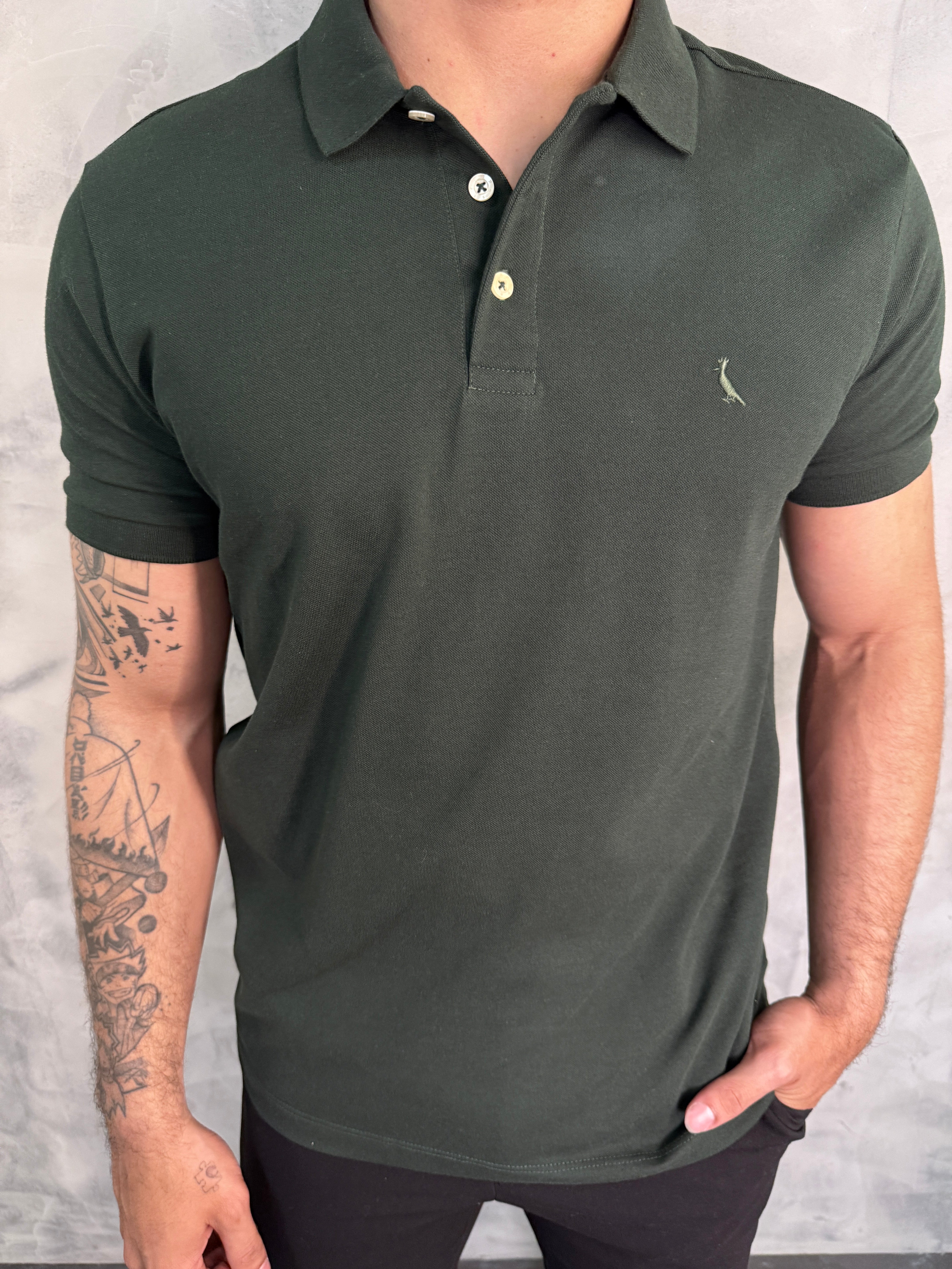 POLO PIQUET CLÁSSICA RSV VERDE FLORESTA