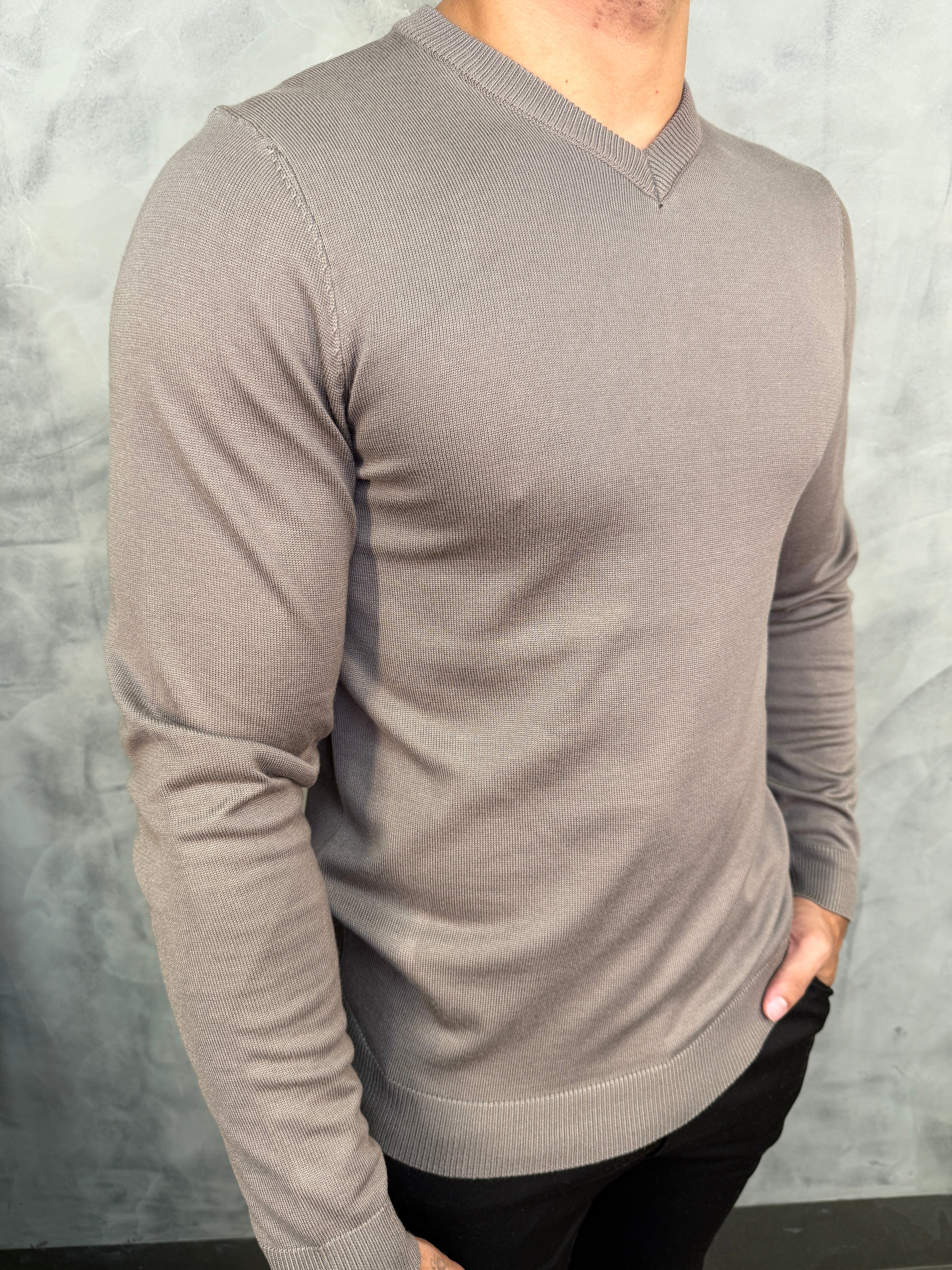 SUETER TRICOT GOLA V PONTO H