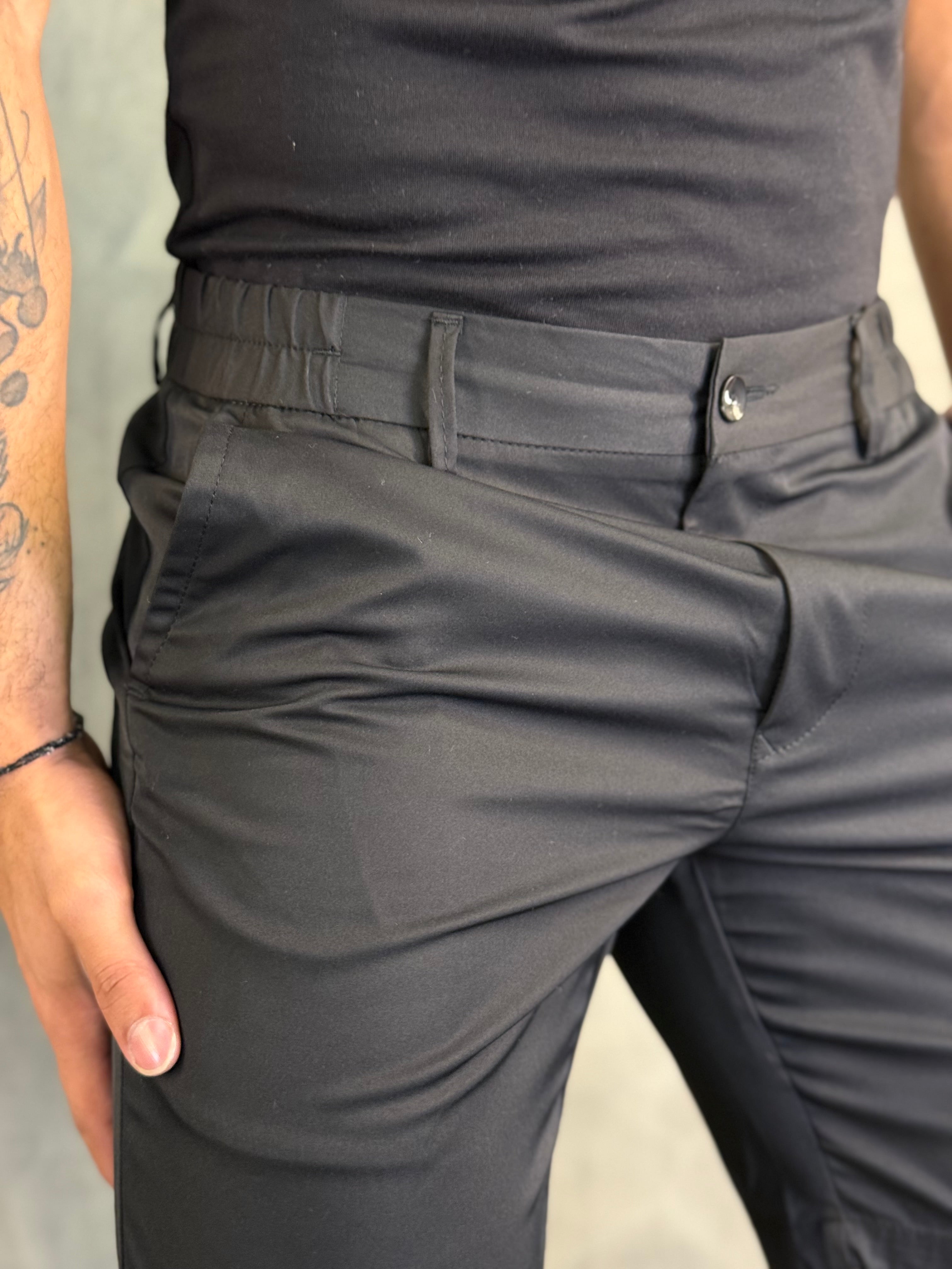 BERMUDA CASUAL-DAY C/ CINTURA ELÁSTICA PONTO H PRETO