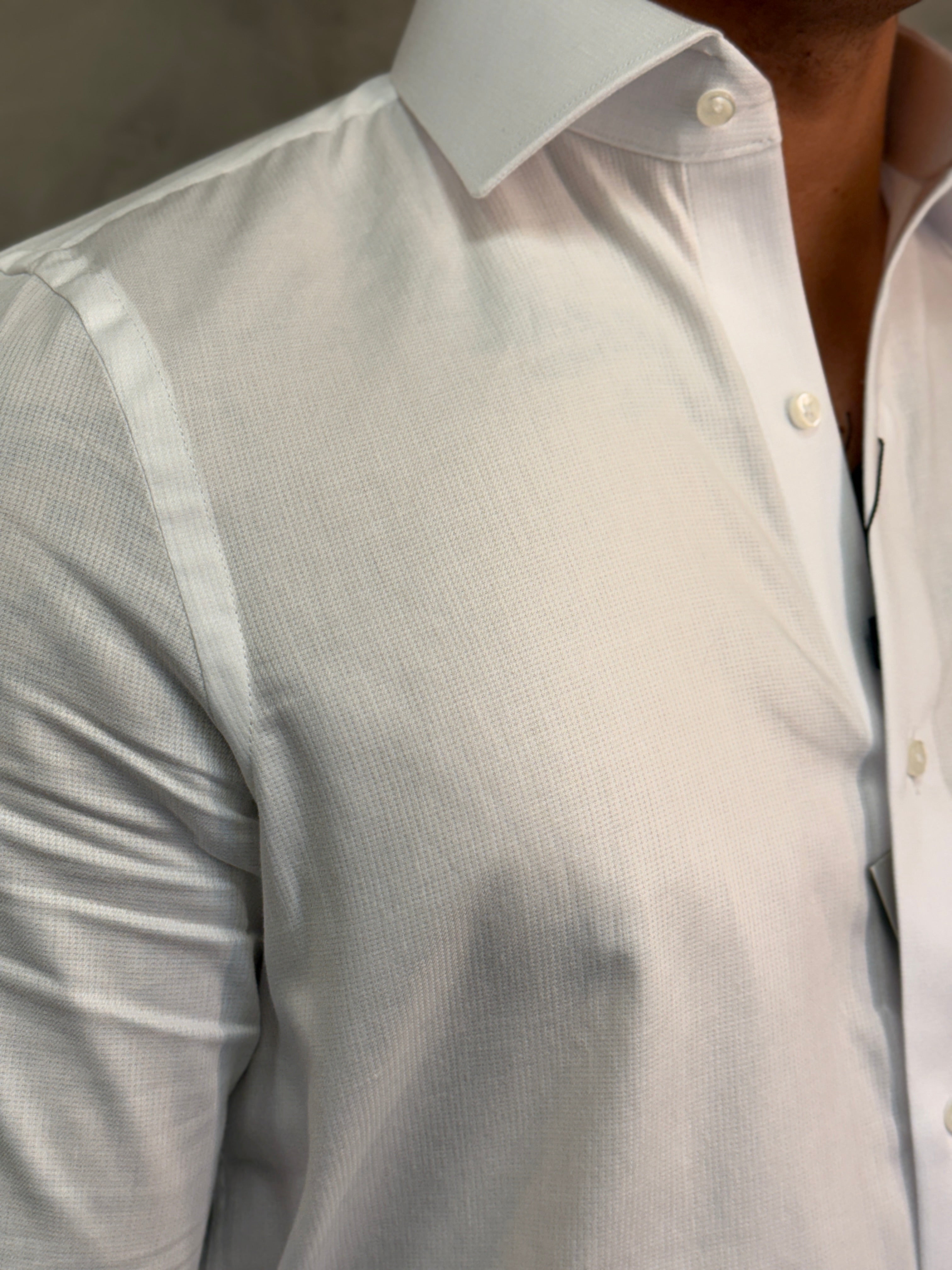 CAMISA M/L RIVIERA MAQUINETADA ARMIATHO BRANCO