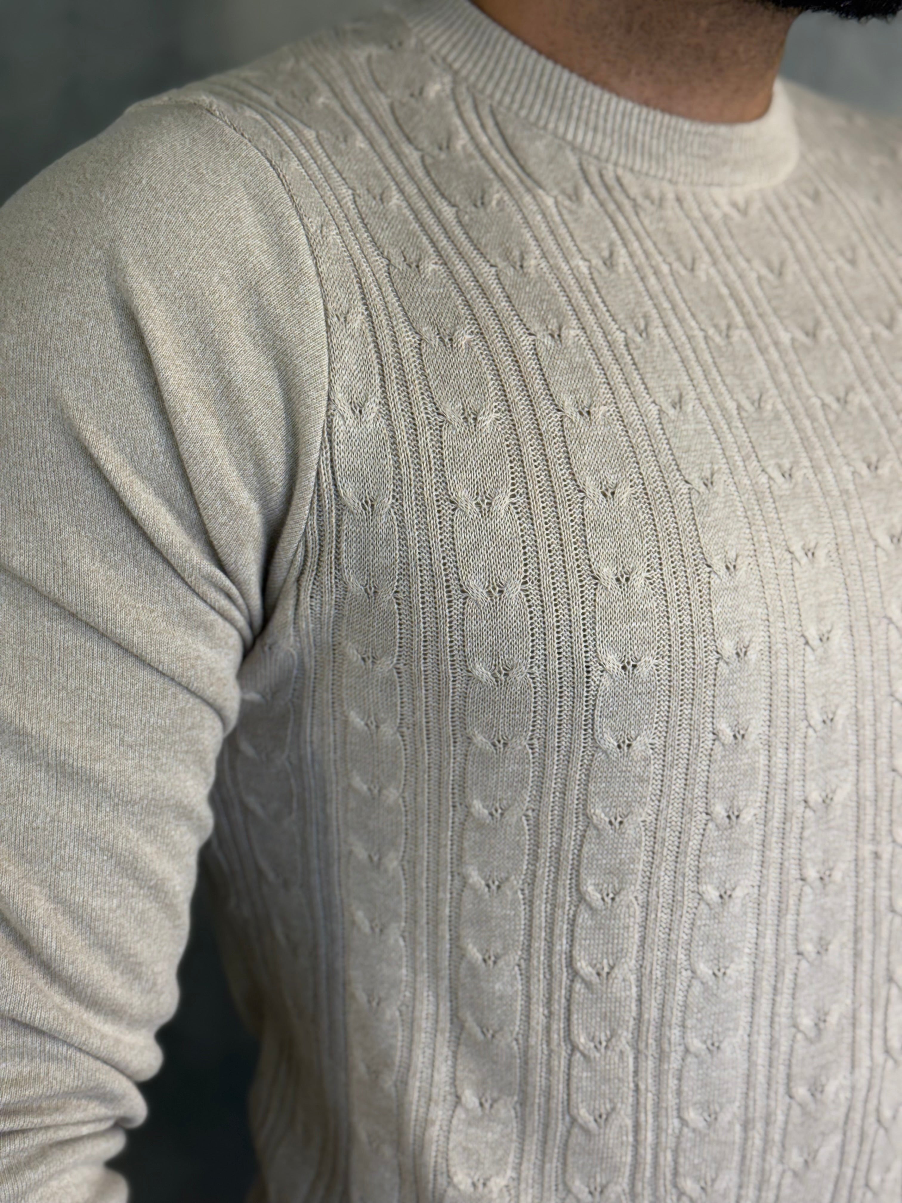 SUETER TRICOT TRANÇAS PONTO H