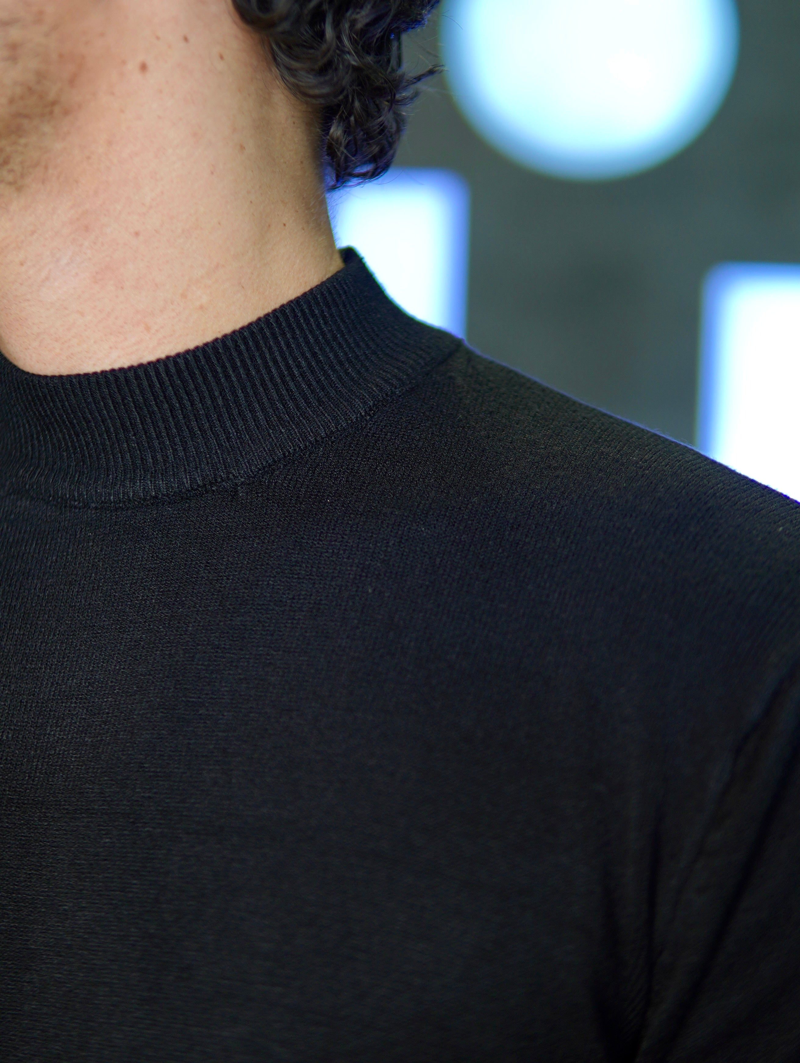 SUETER TRICOT GOLA ALTA PONTO H