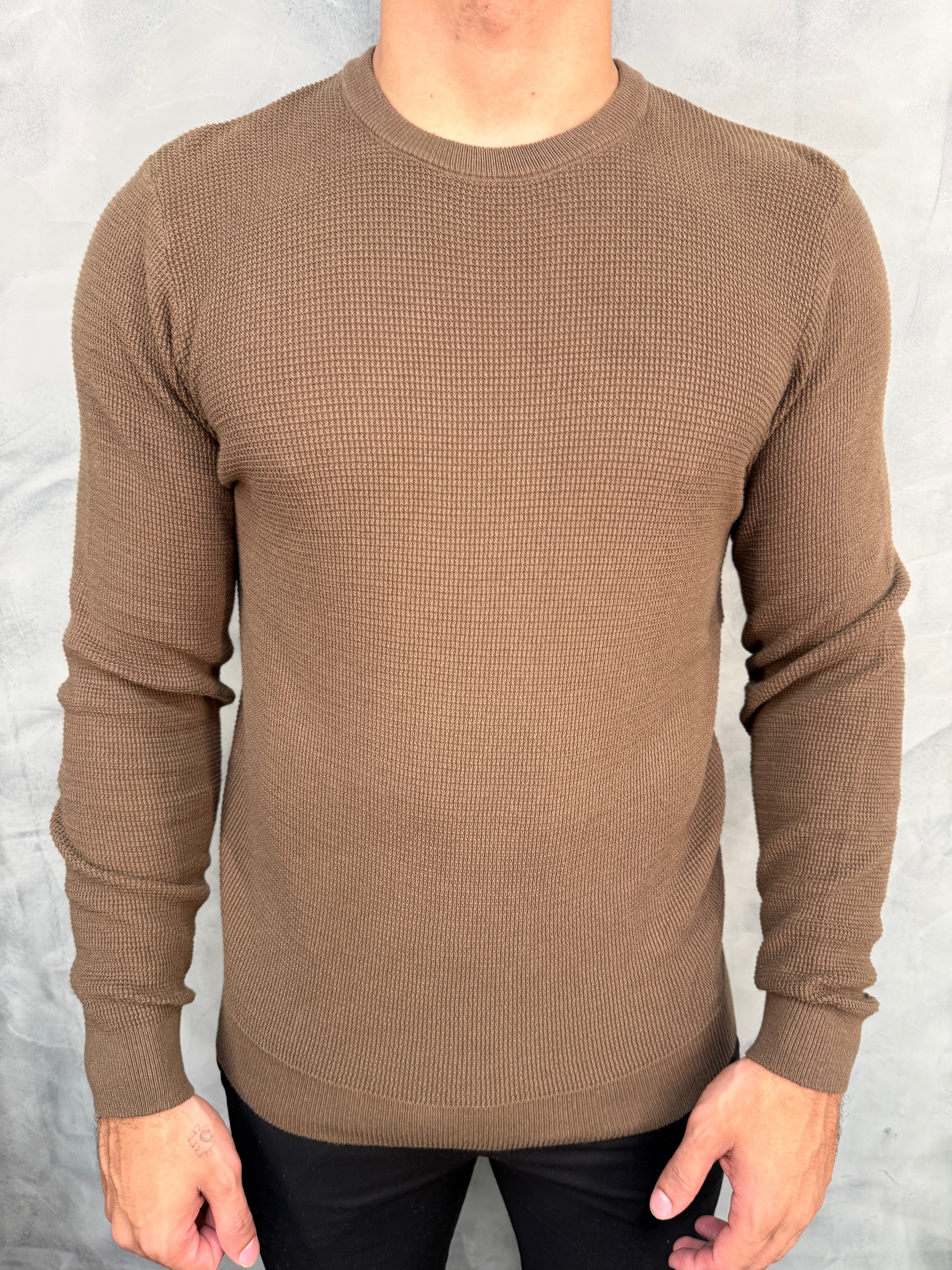 SUETER TRICOT JACQUARD PONTO H