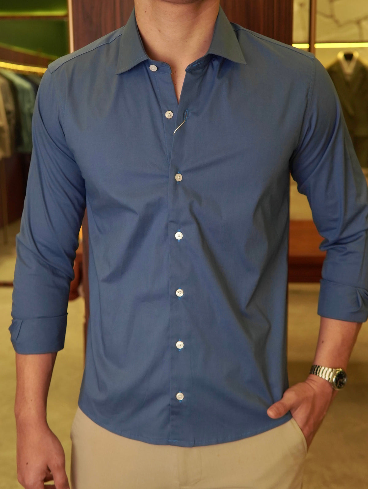 CAMISA M/L TRICOLINE FIO 50 ARMIATHO