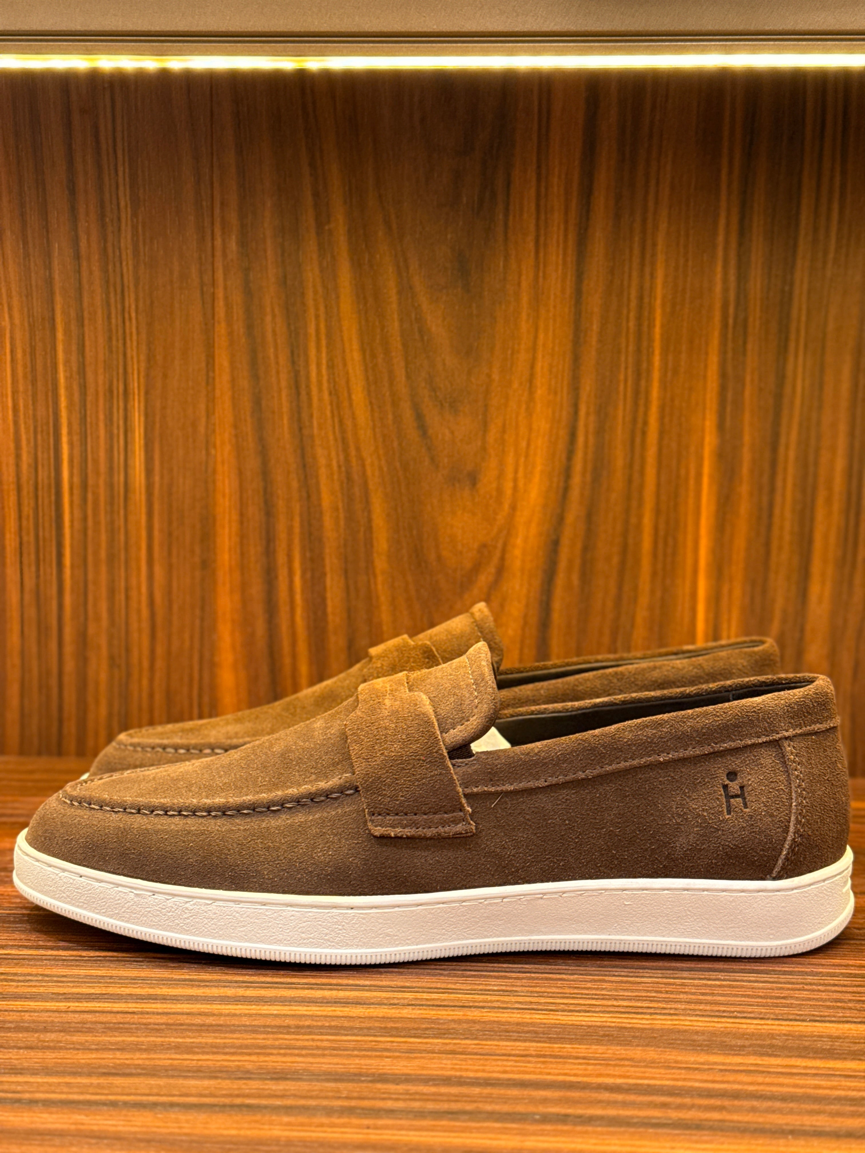 SLIP ON HORUS SUMMER CAMURÇA PONTO H BROWN