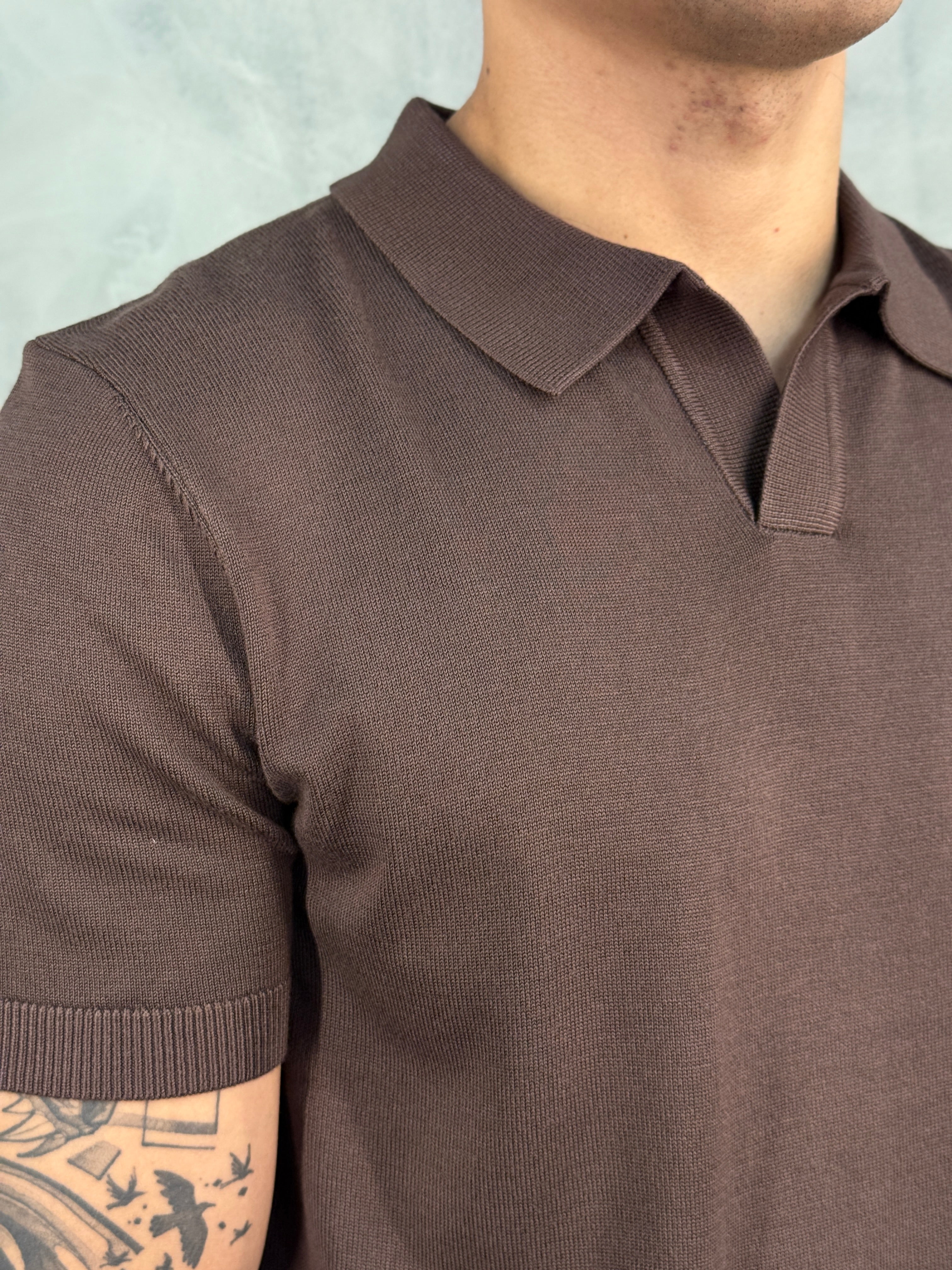 POLO TRICOT GOLA V PONTO H