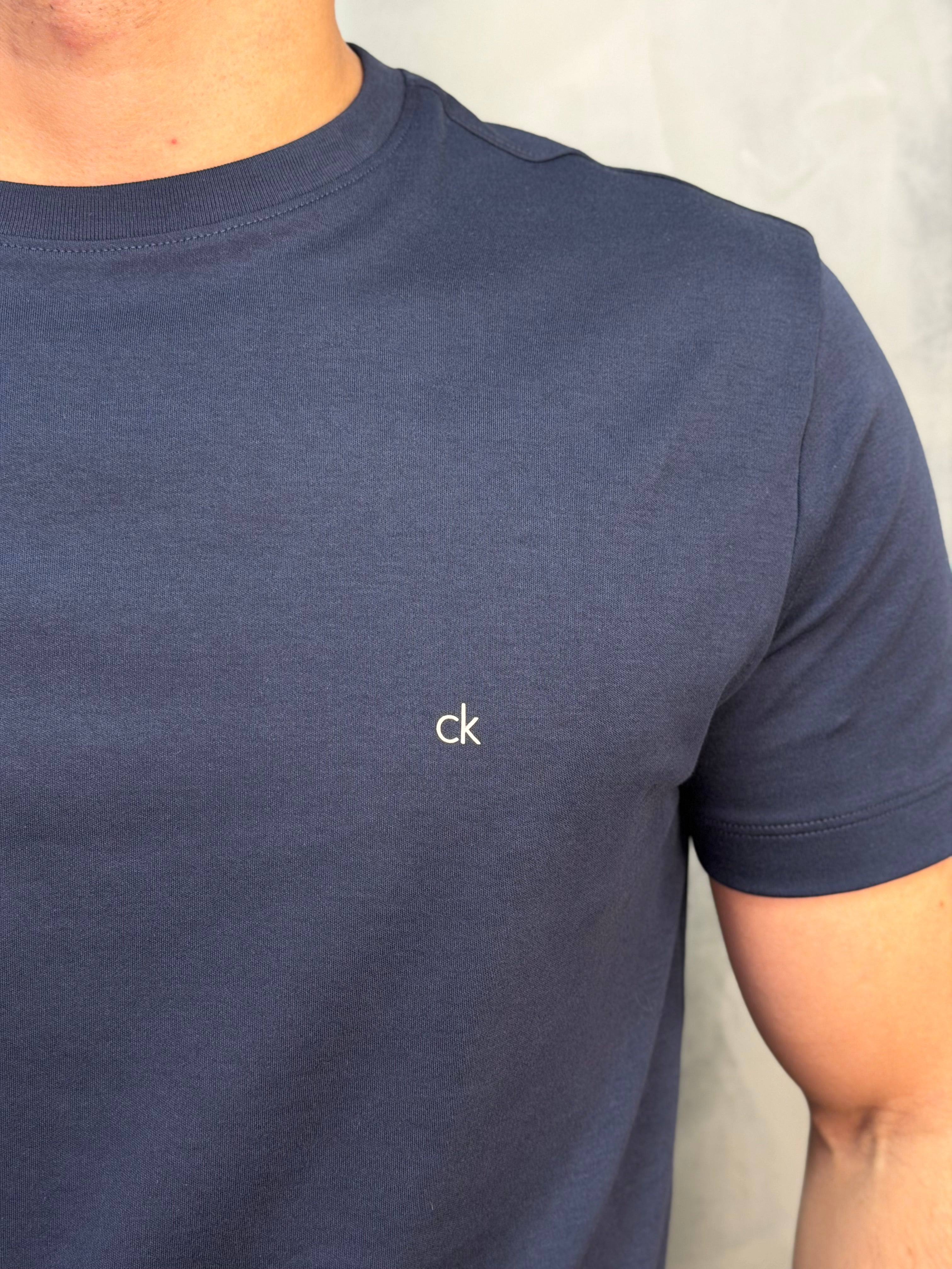 CAMISETA PIMA CALVIN KLEIN MARINHO