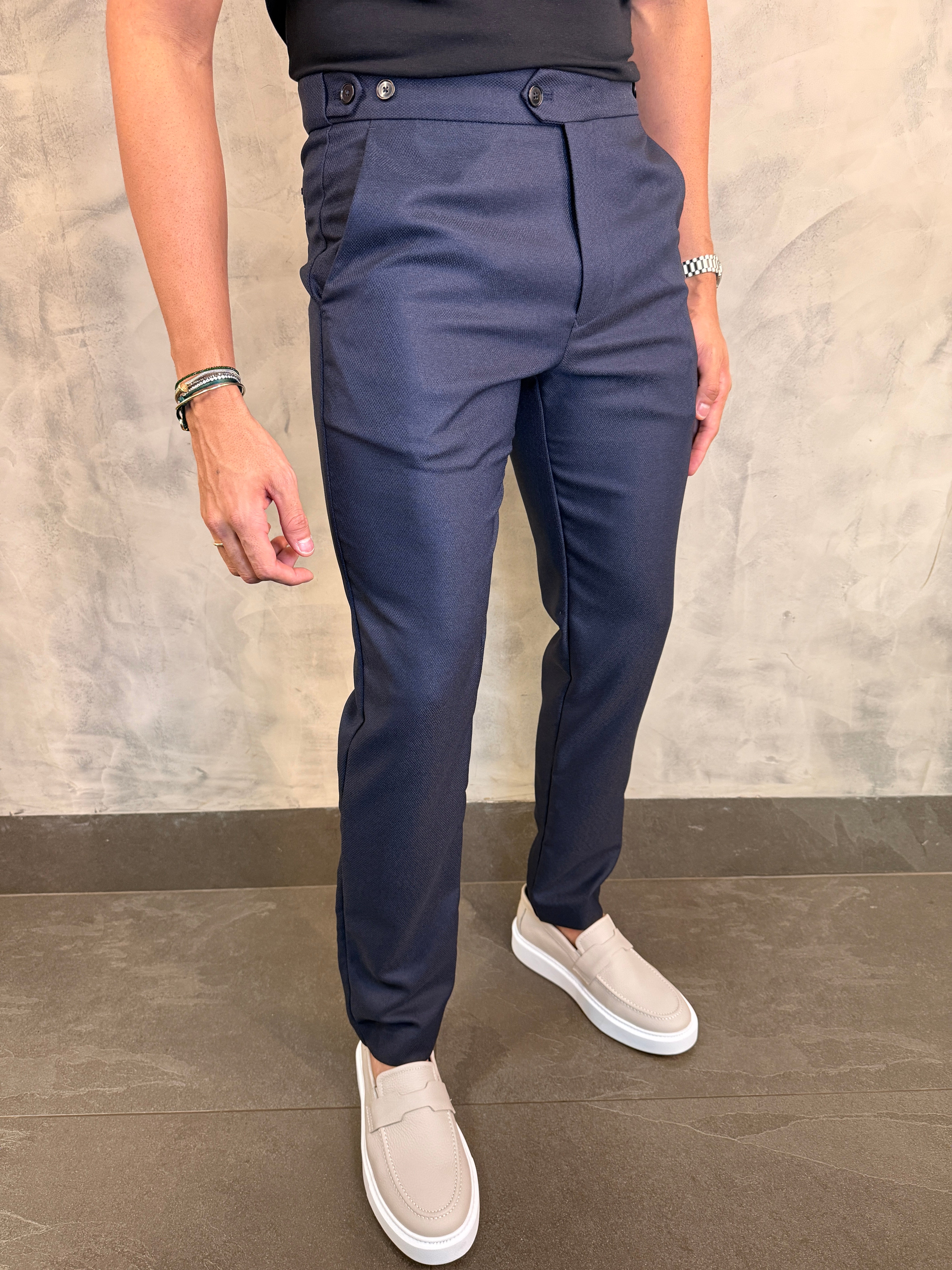 CALCA ALF. SLIM STRETCH AJUSTE BOTÃO ELÁSTICO PONTO H