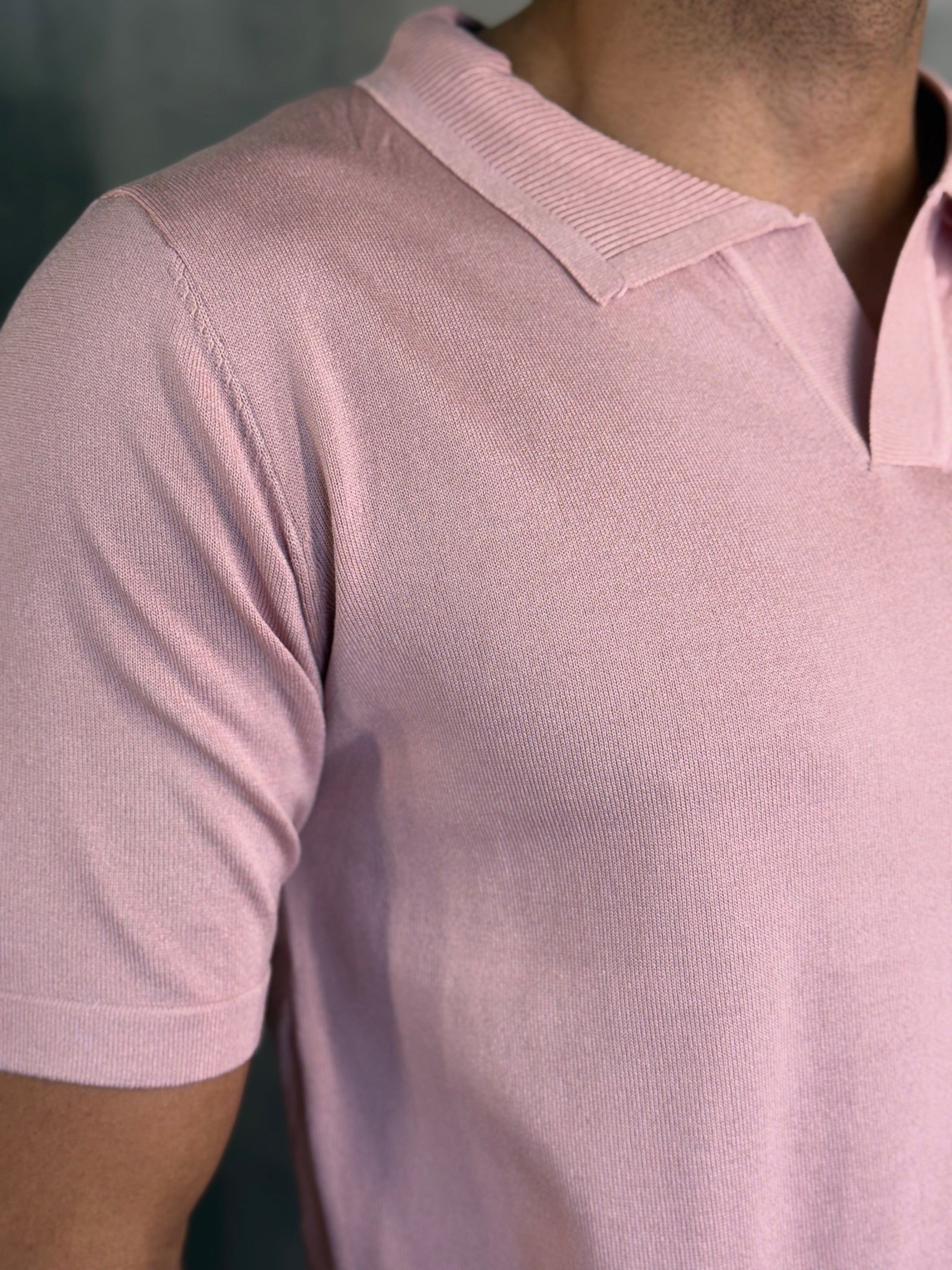 POLO TRICOT SEM BOTÃO PONTO H